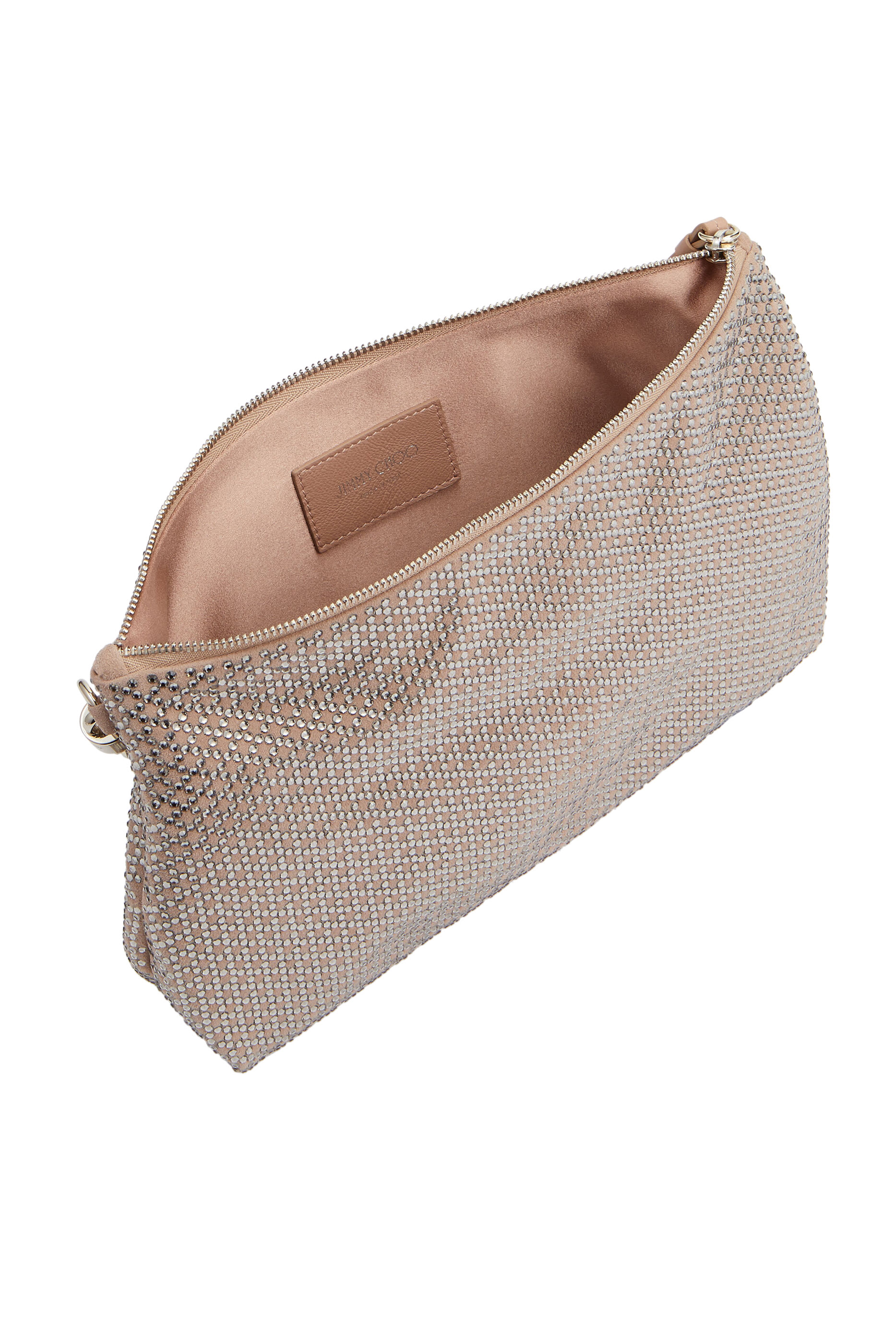 Callie Diamond Motif Suede Clutch Bag