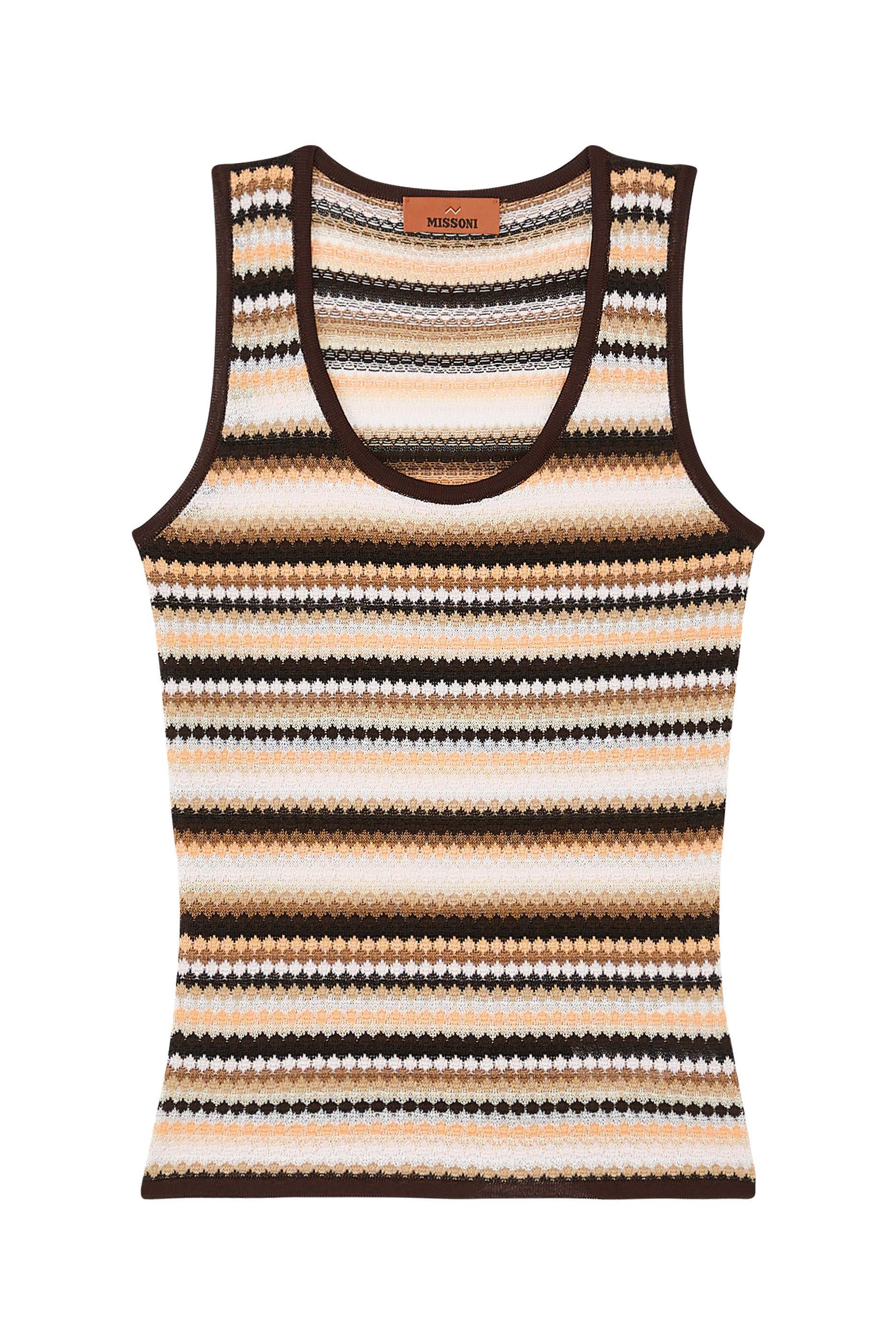 Stripes Cotton Viscose Sleeveless Top