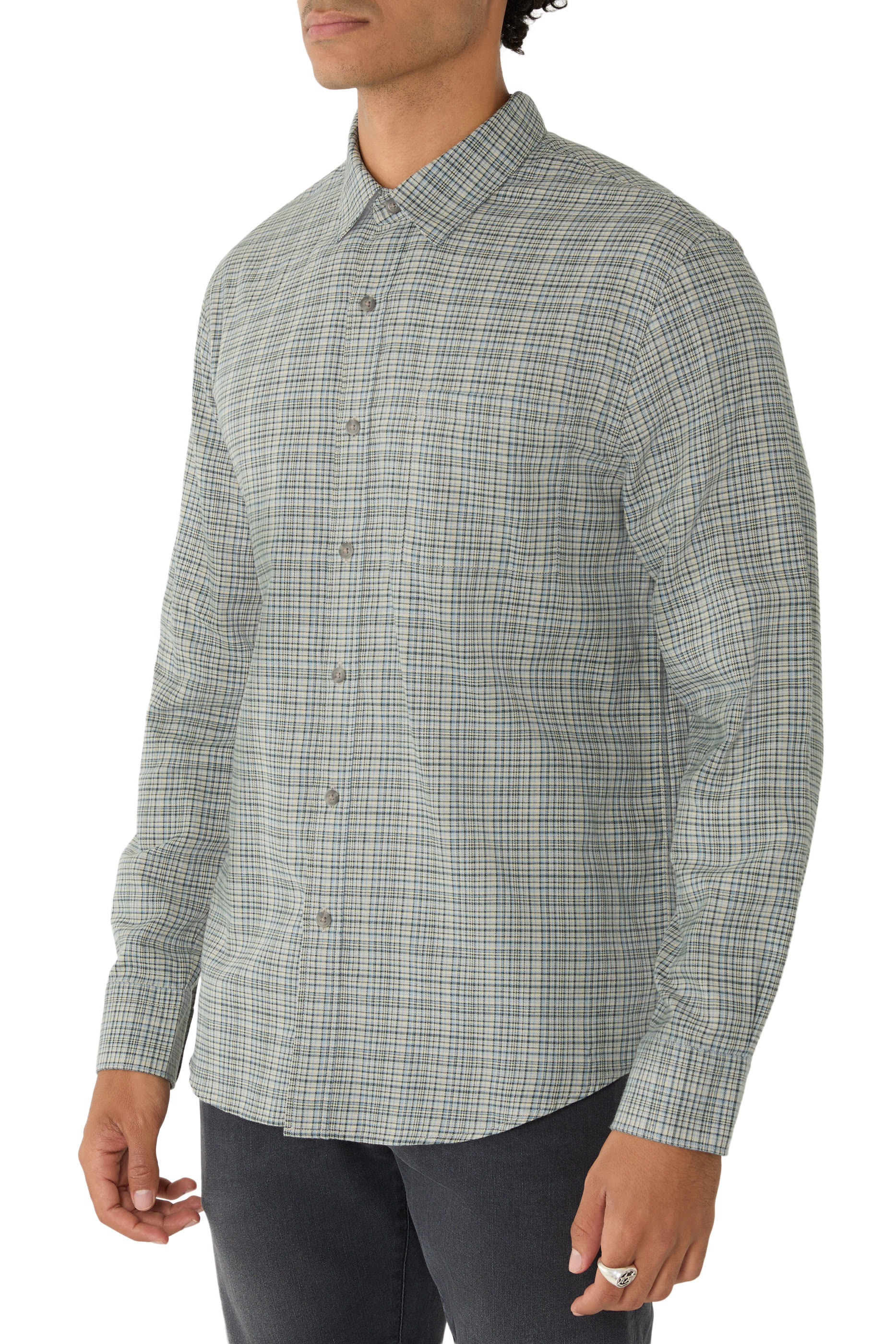 Highclere Plaid Cotton Button-Front Shirt