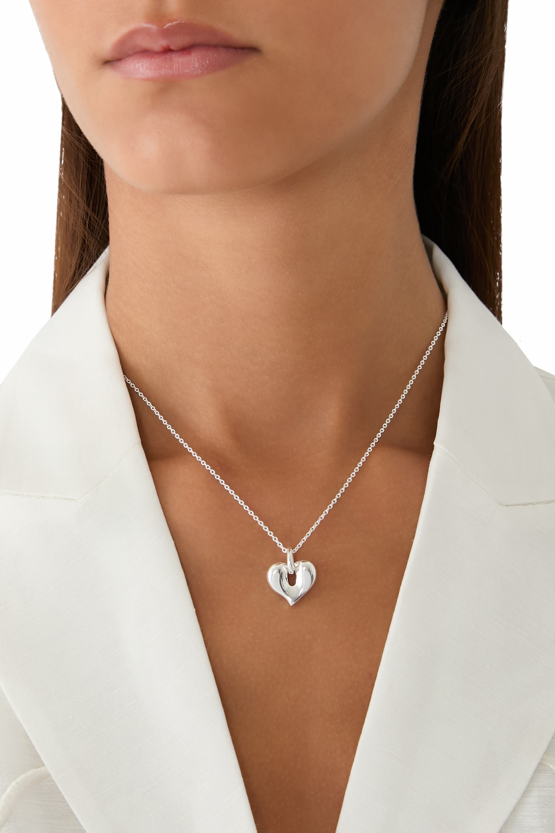 Molten Heart Pendant Necklace