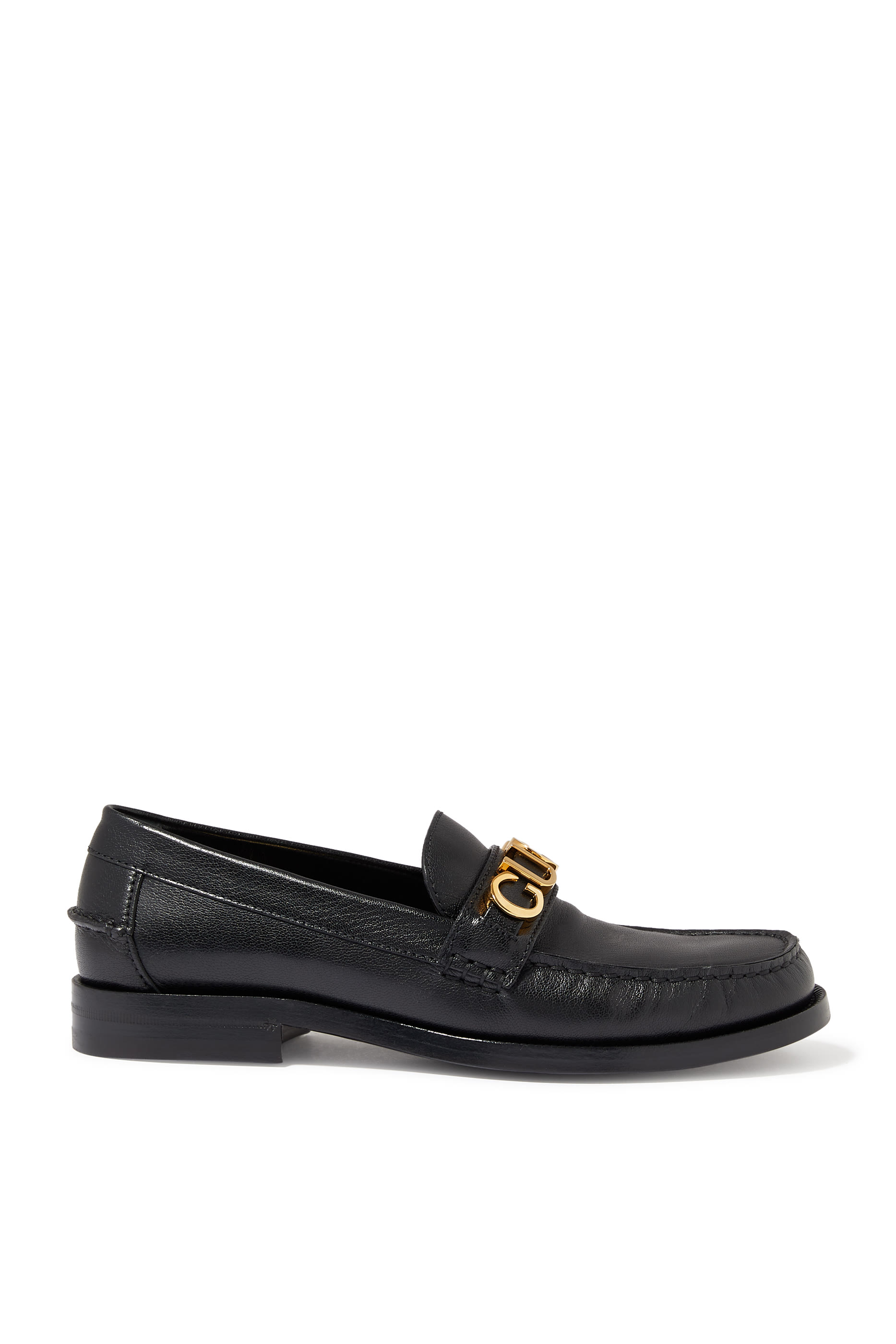 Logo Leather Loafers