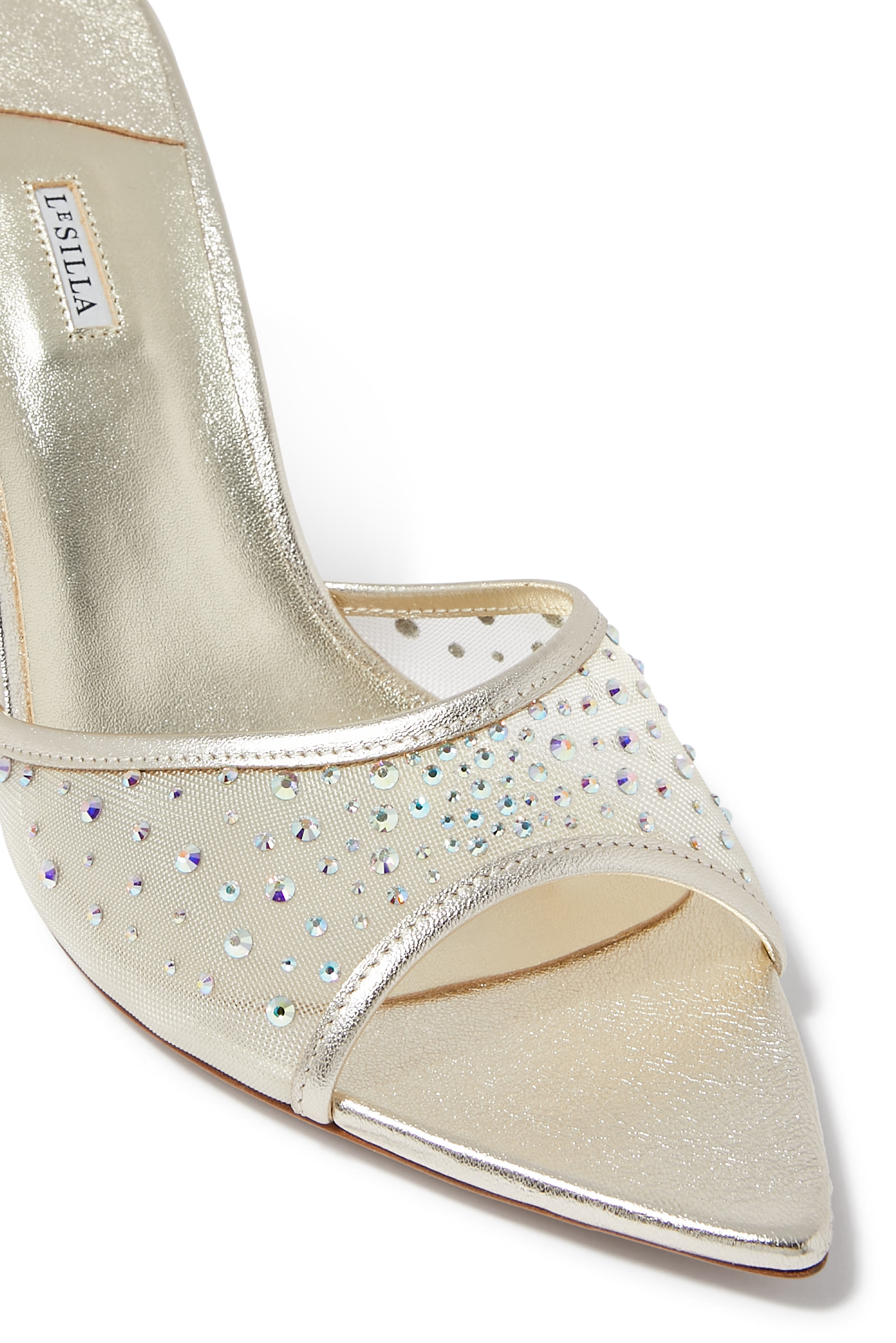 Nicole Mesh Embellished 80 Mules