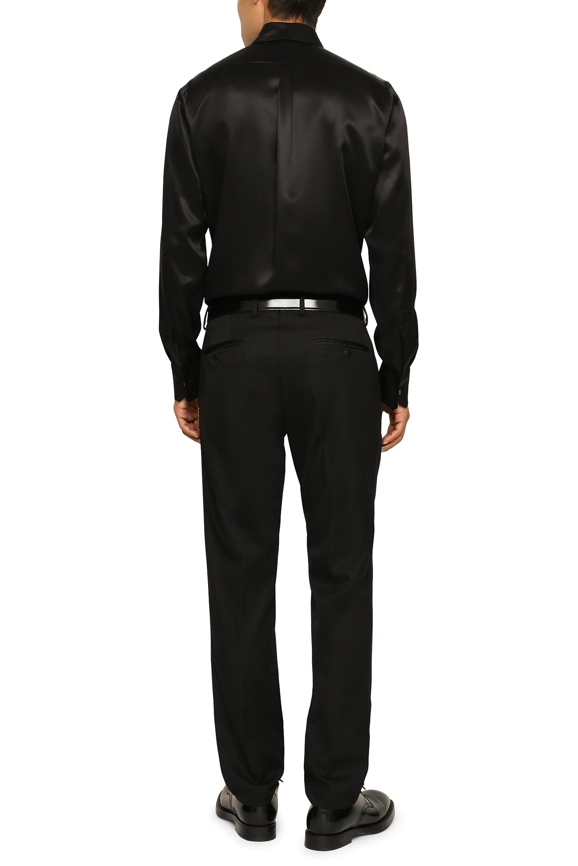 Silk Satin Martini-Fit Shirt