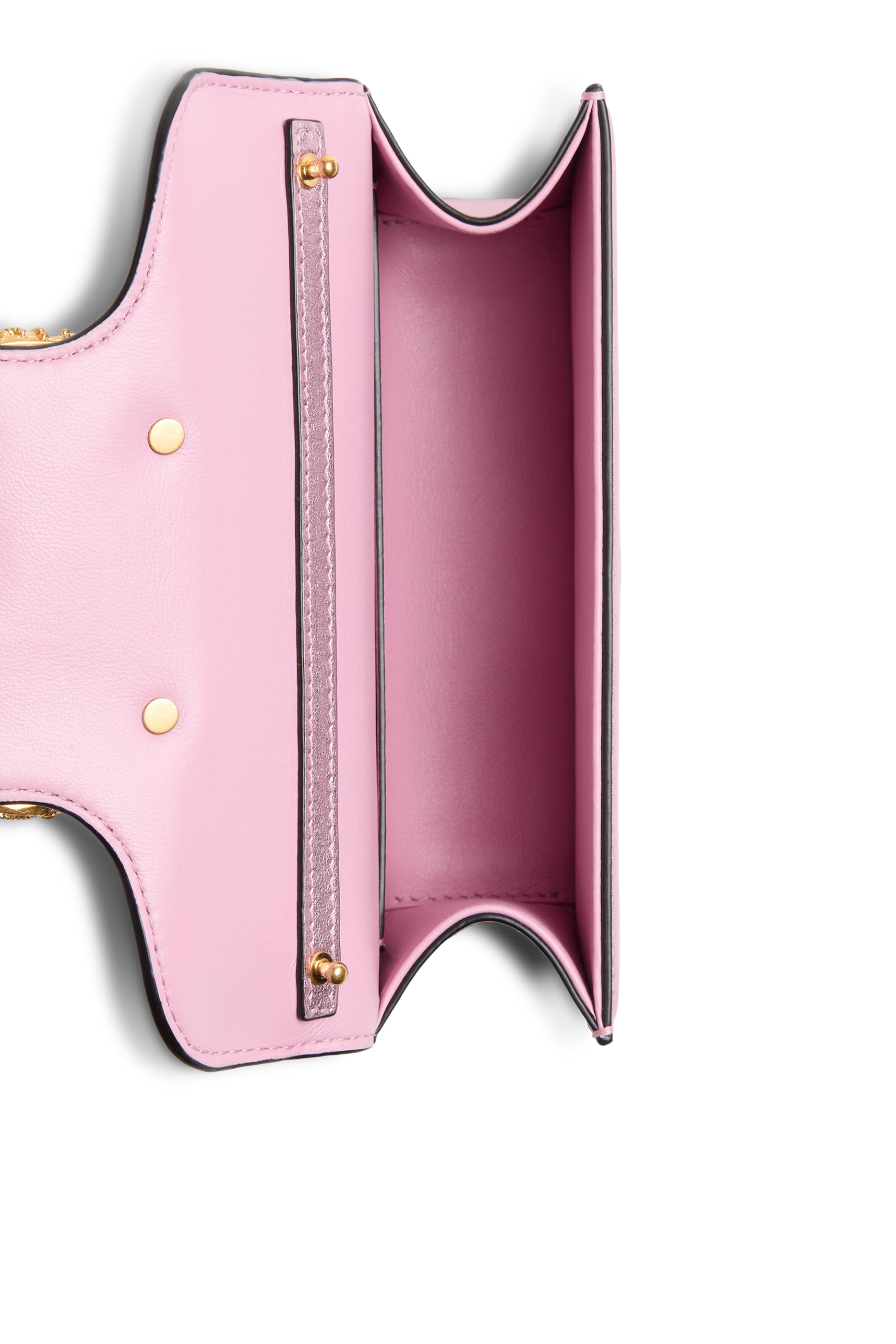 Locò Laminated Calfskin Small Shoulder Bag with Jewel Logo