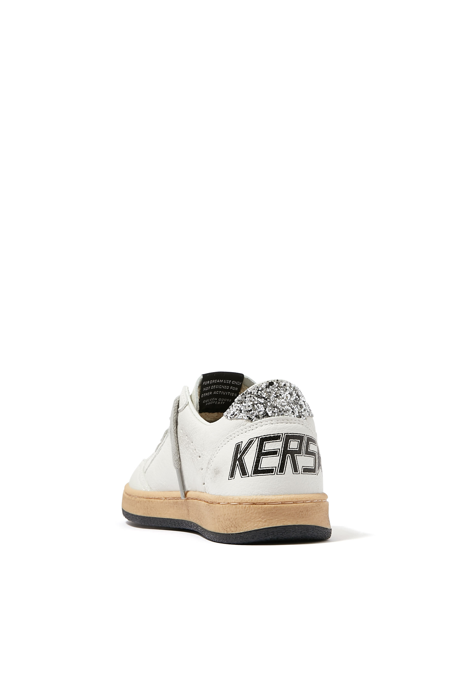 Kids Ball Star Glitter Lace-Up Sneakers