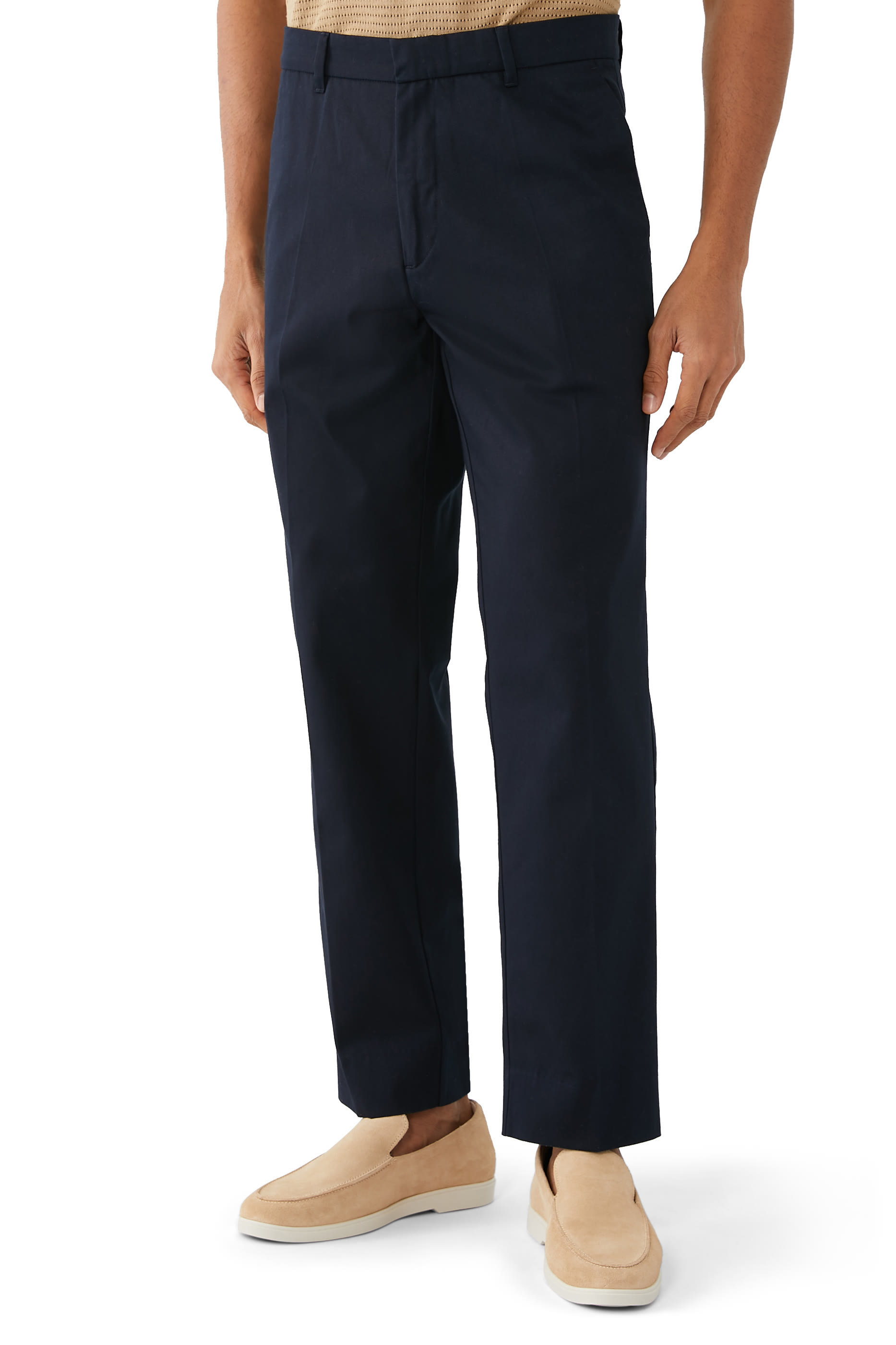 Twill Straight Fit Trousers