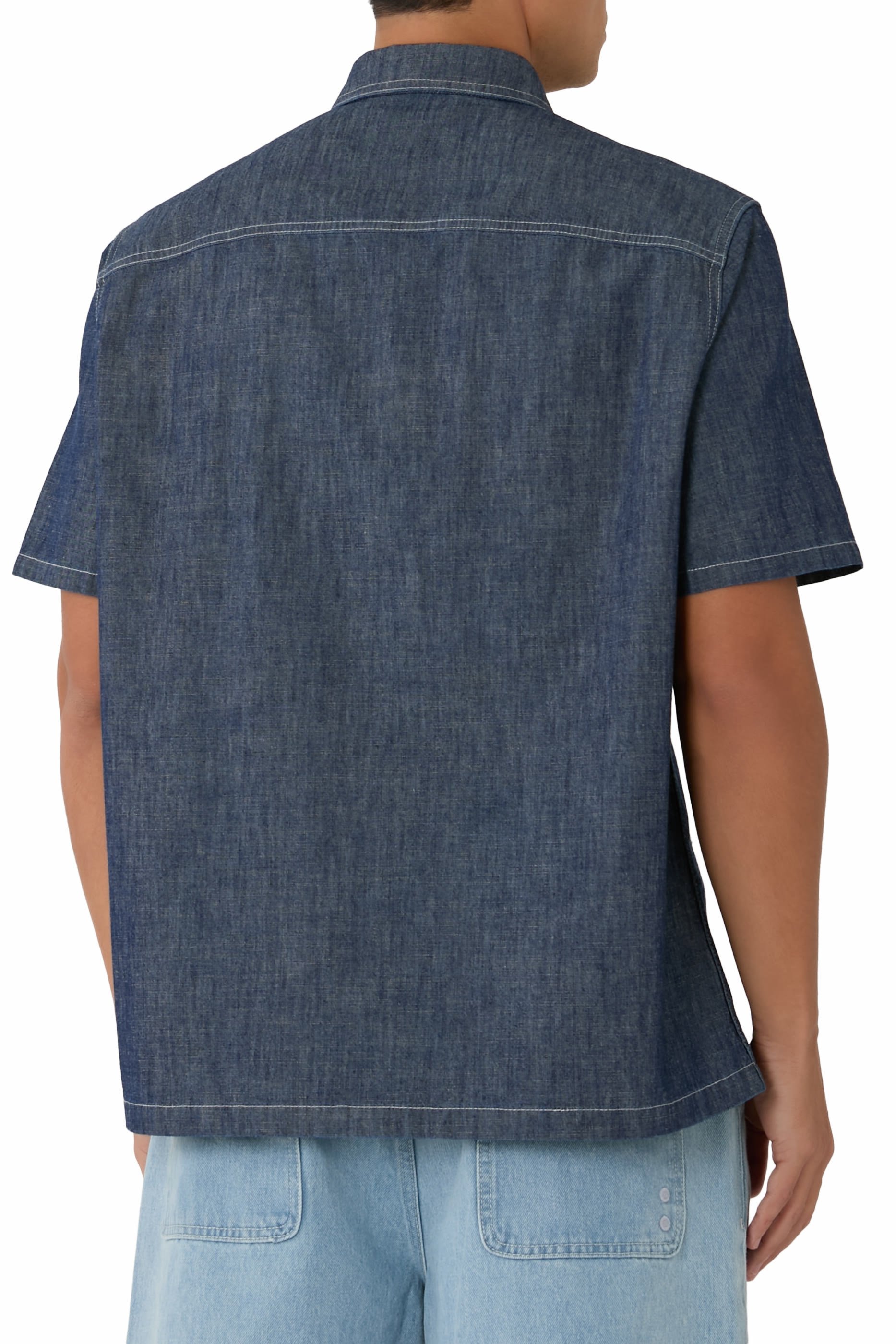 Chambray Short-Sleeve Shirt