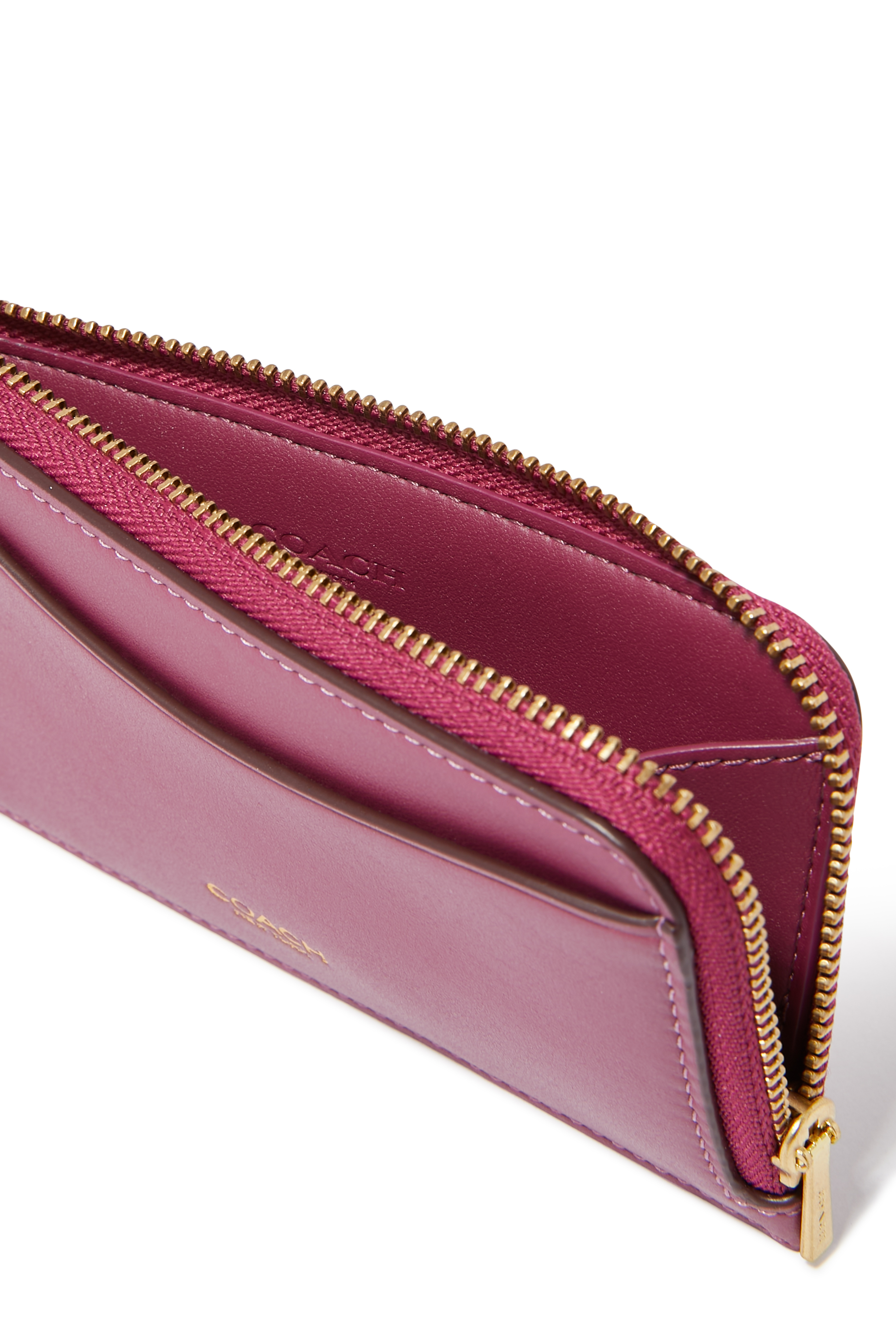 Leather Zip Around Wallet