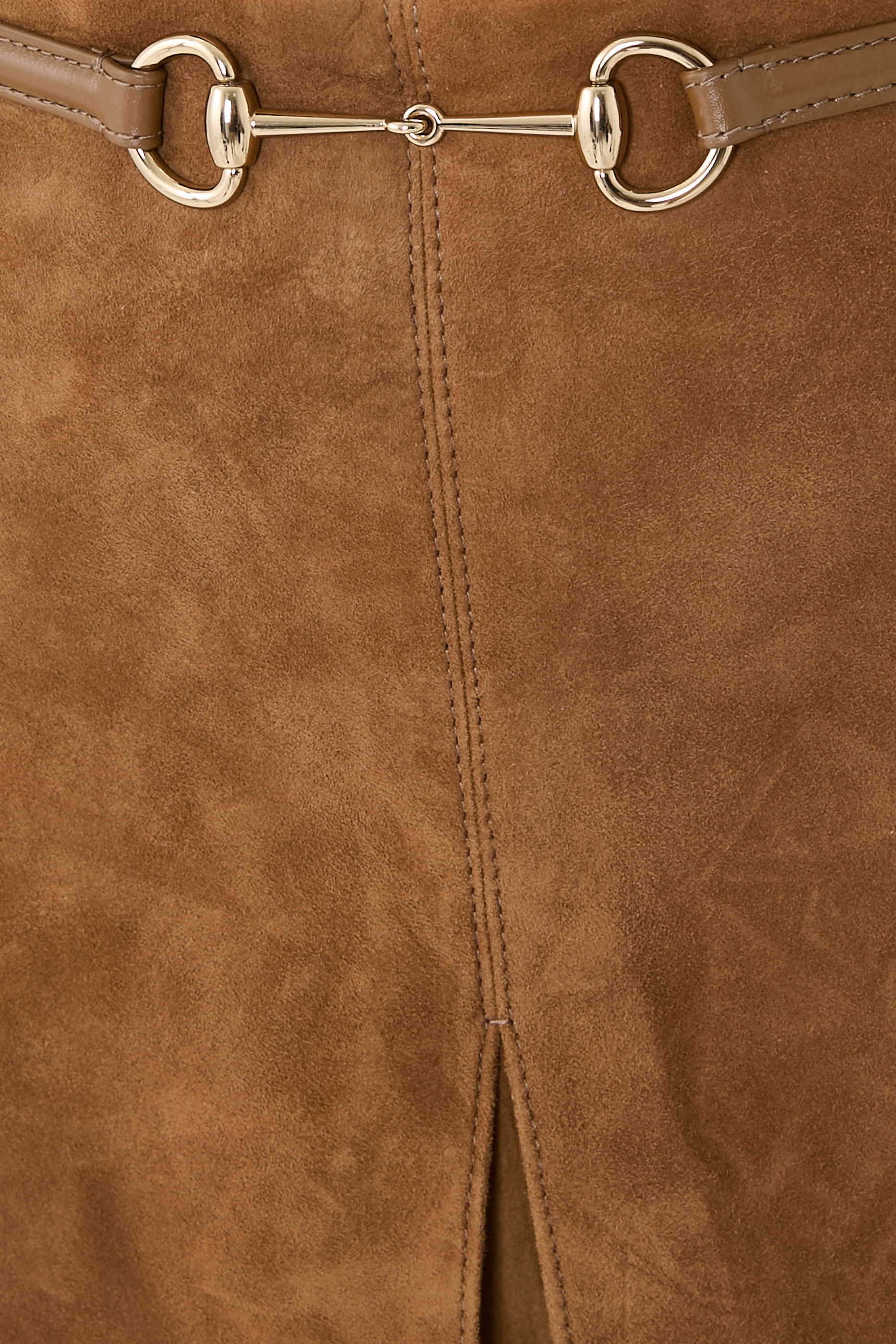 Suede Skirt with Horsebit 