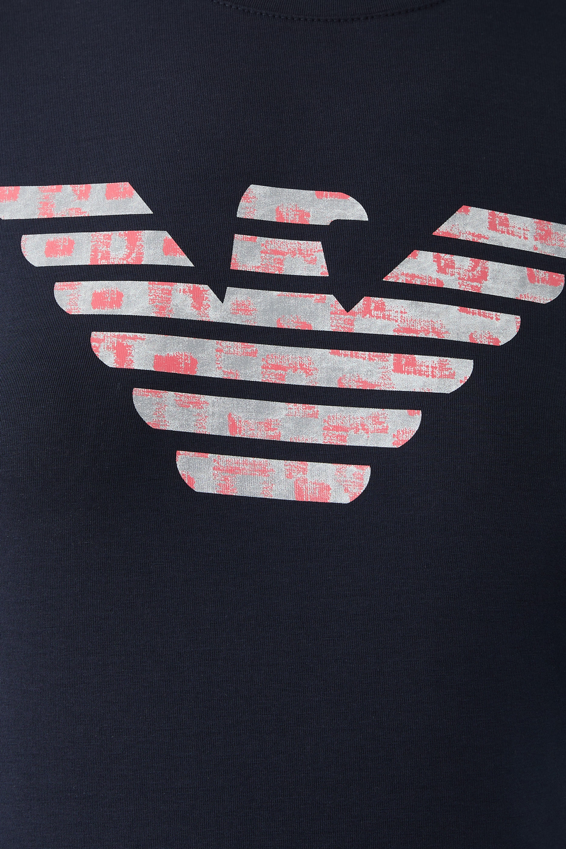 ASV Stretch-Jersey Slim-Fit T-Shirt with Oversized Eagle Pattern