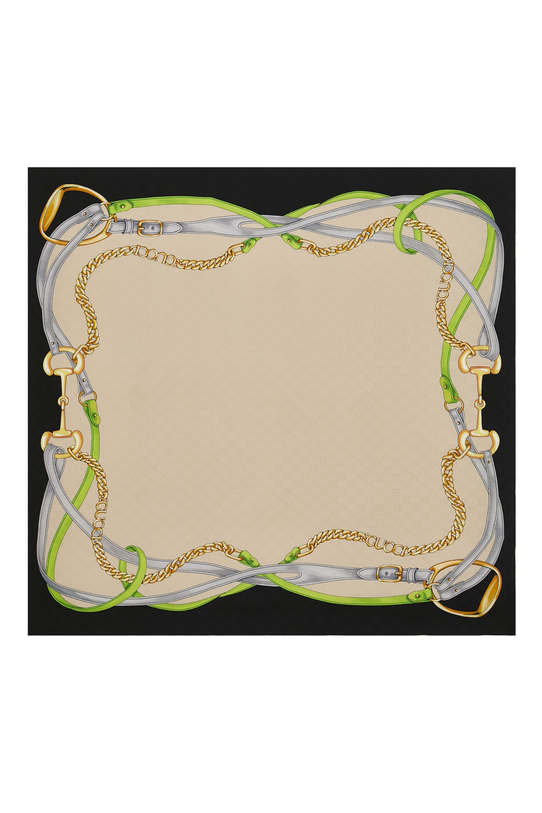 Printed Silk Carr&eacute;