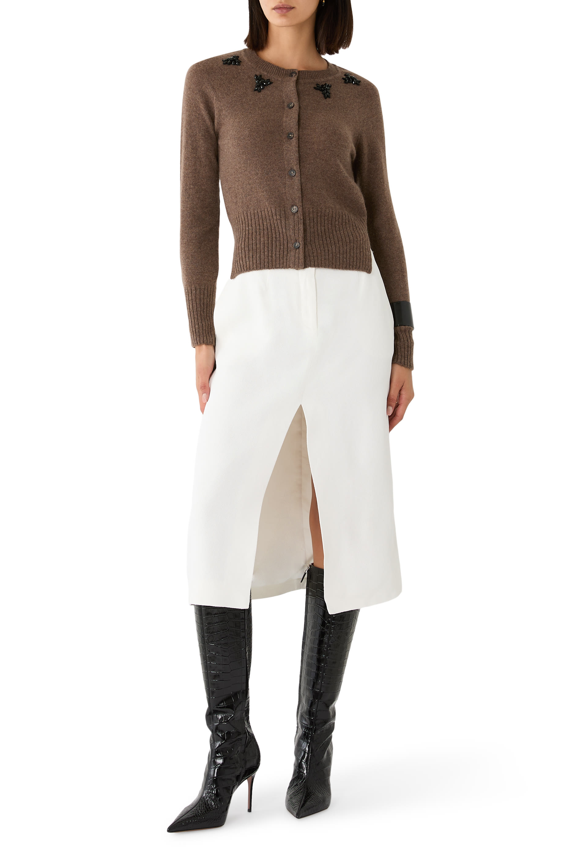 Embellished Cashmere Cardigan 