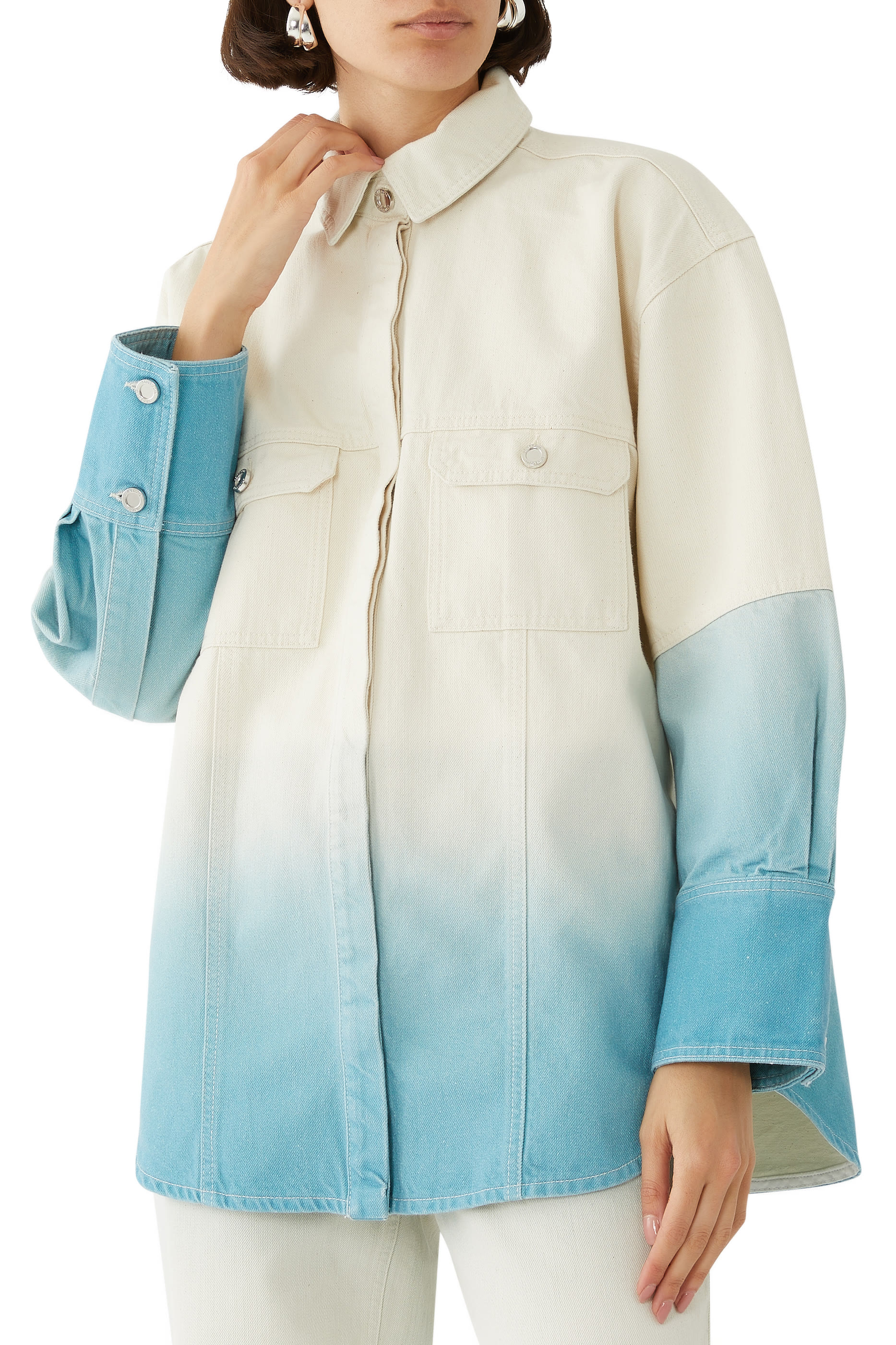 Sgphoenix Dip Dye Denim Overshirt