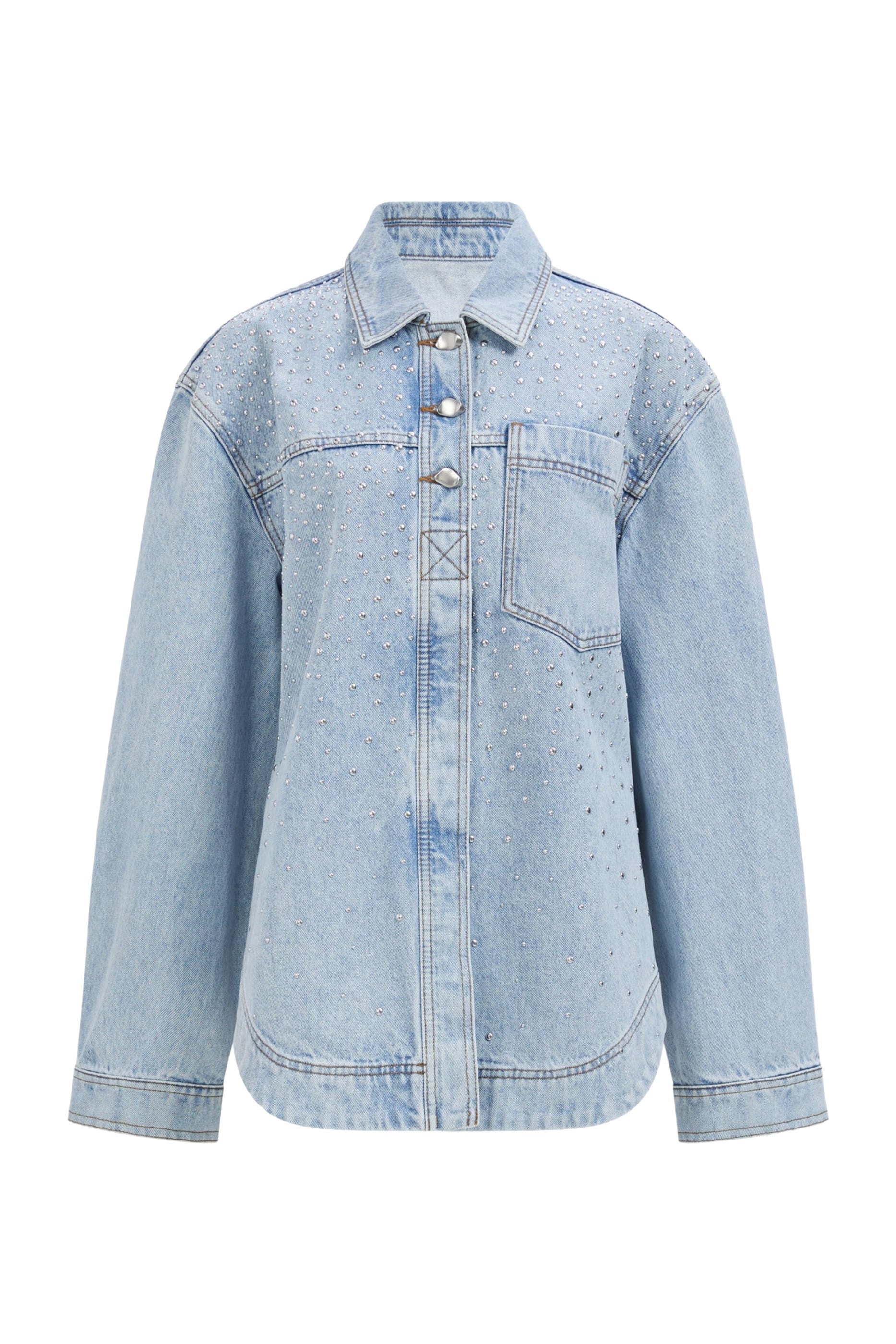 Lucina Stud Denim Shirt