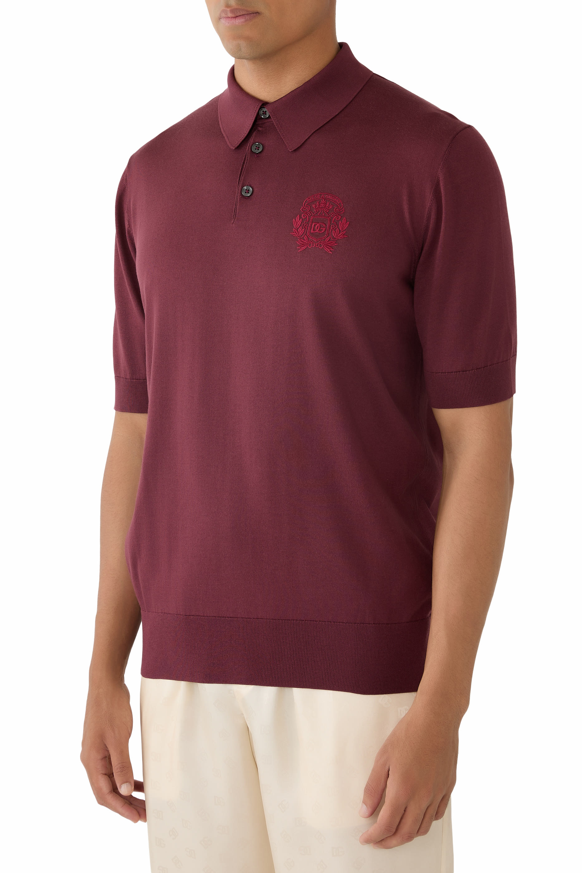 Logo Embroidered Polo Shirt