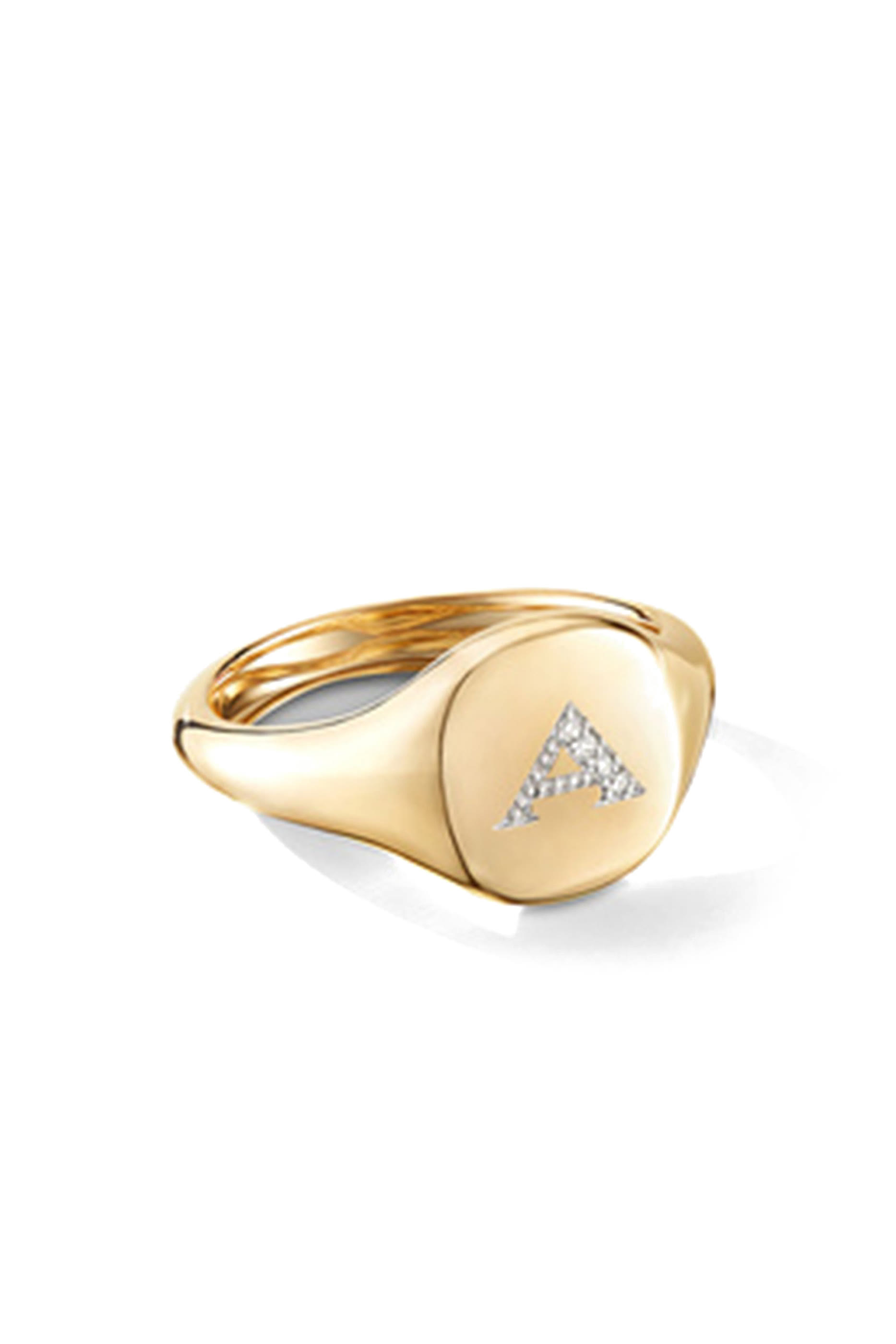 Mini DY Initial Pinky Ring