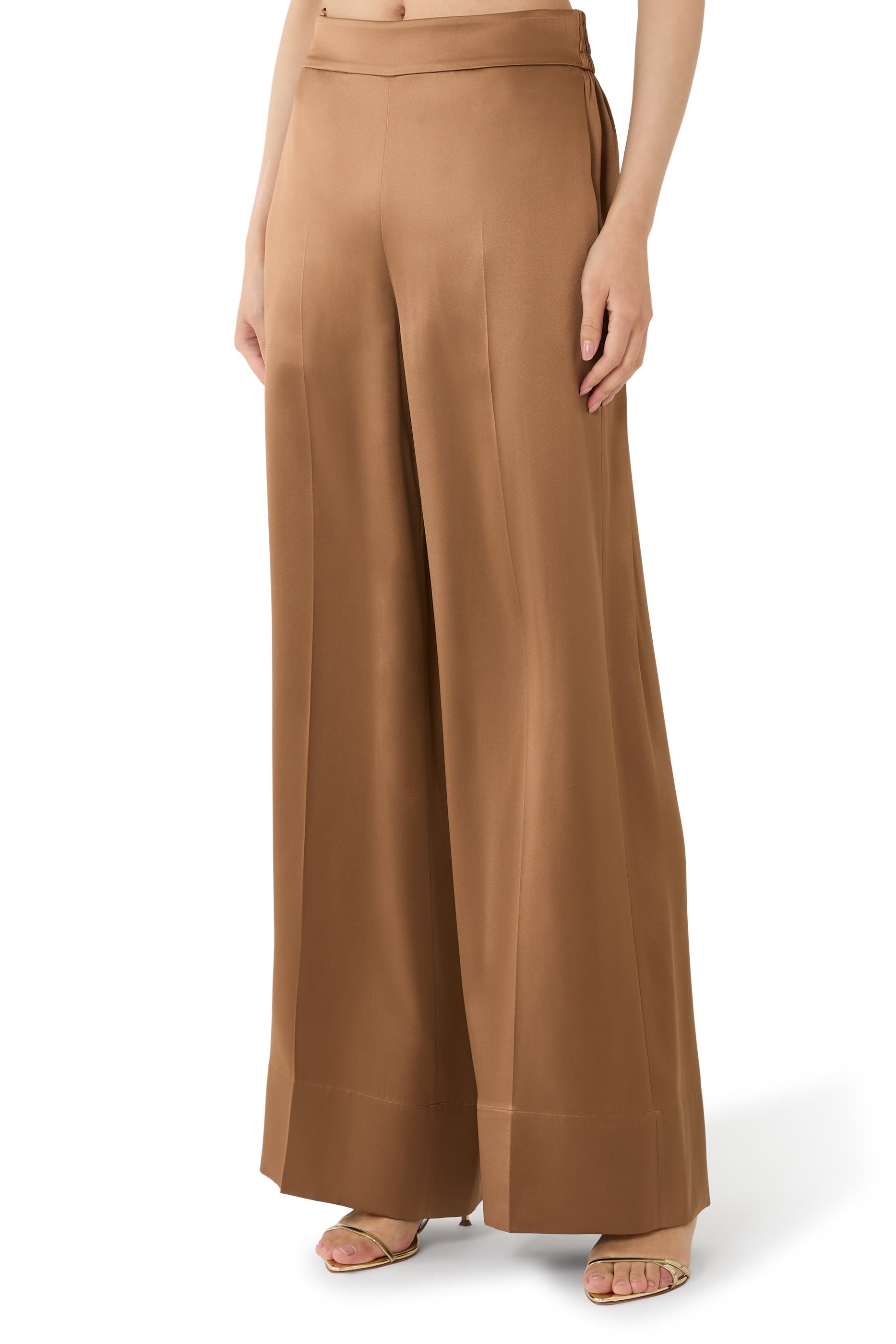 Dijon Silk Satin Trousers 