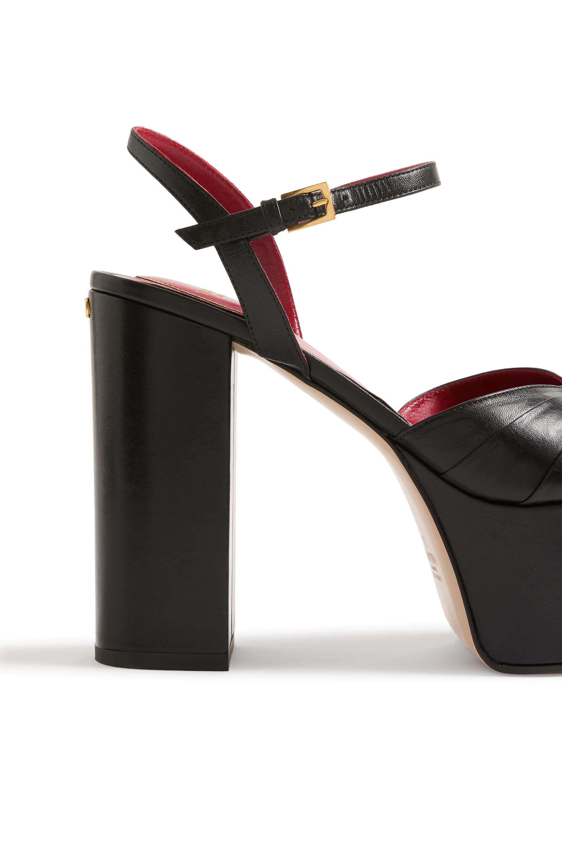 Panthea 125 Platform Sandals in Kidskin Leather 