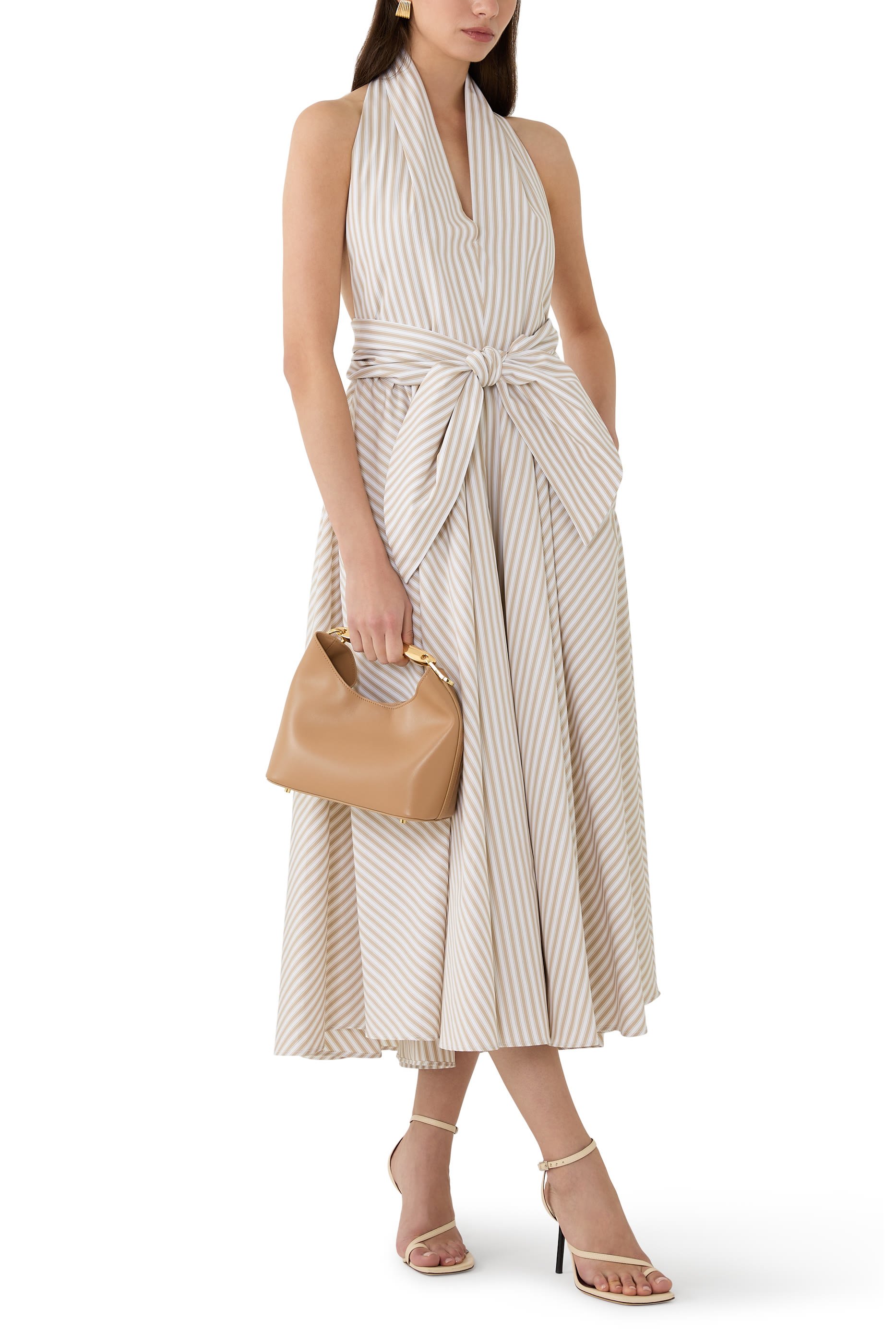 Halter Neck Midi Dress