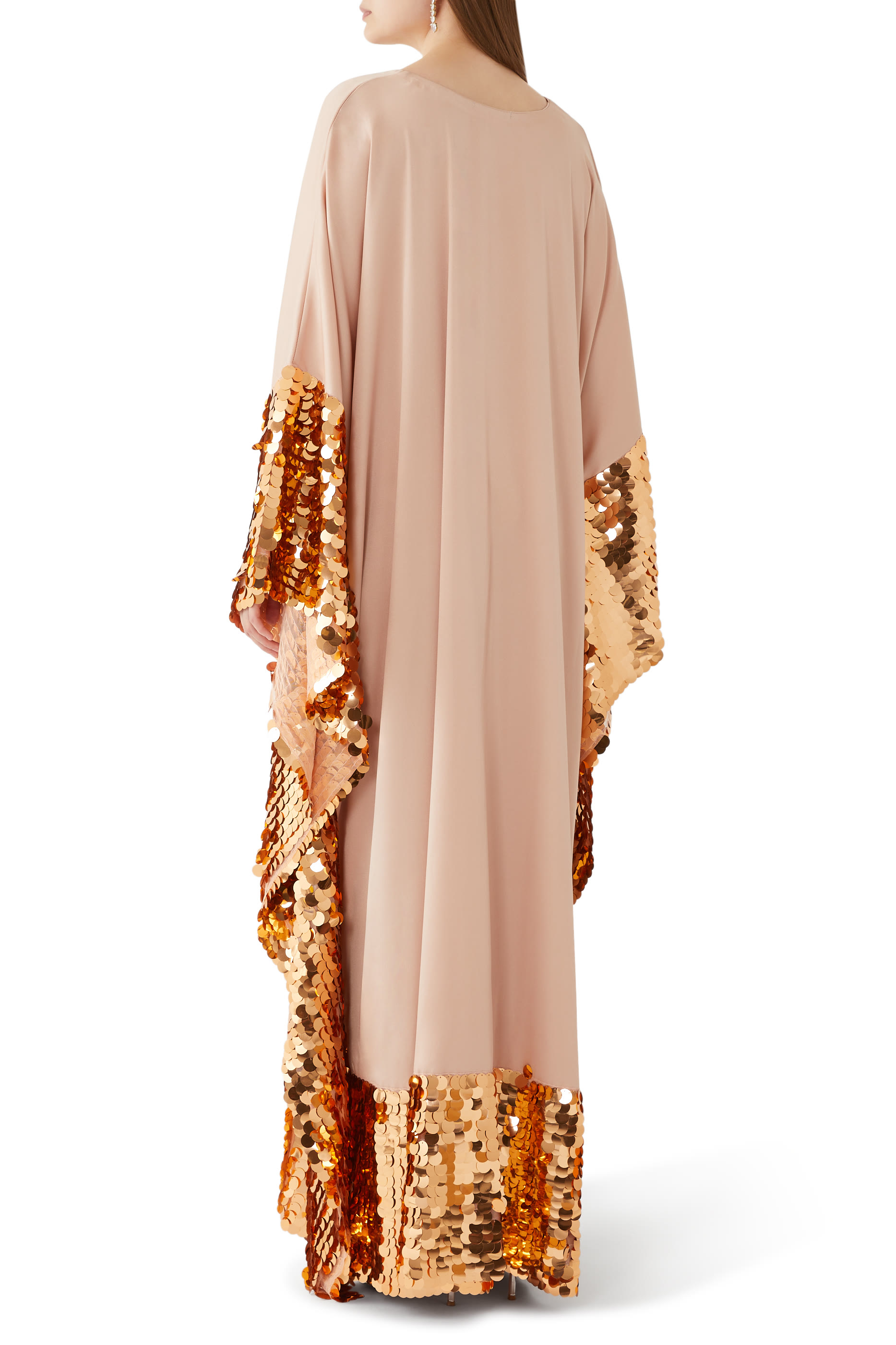 Dreamy Sequin Trim Kaftan
