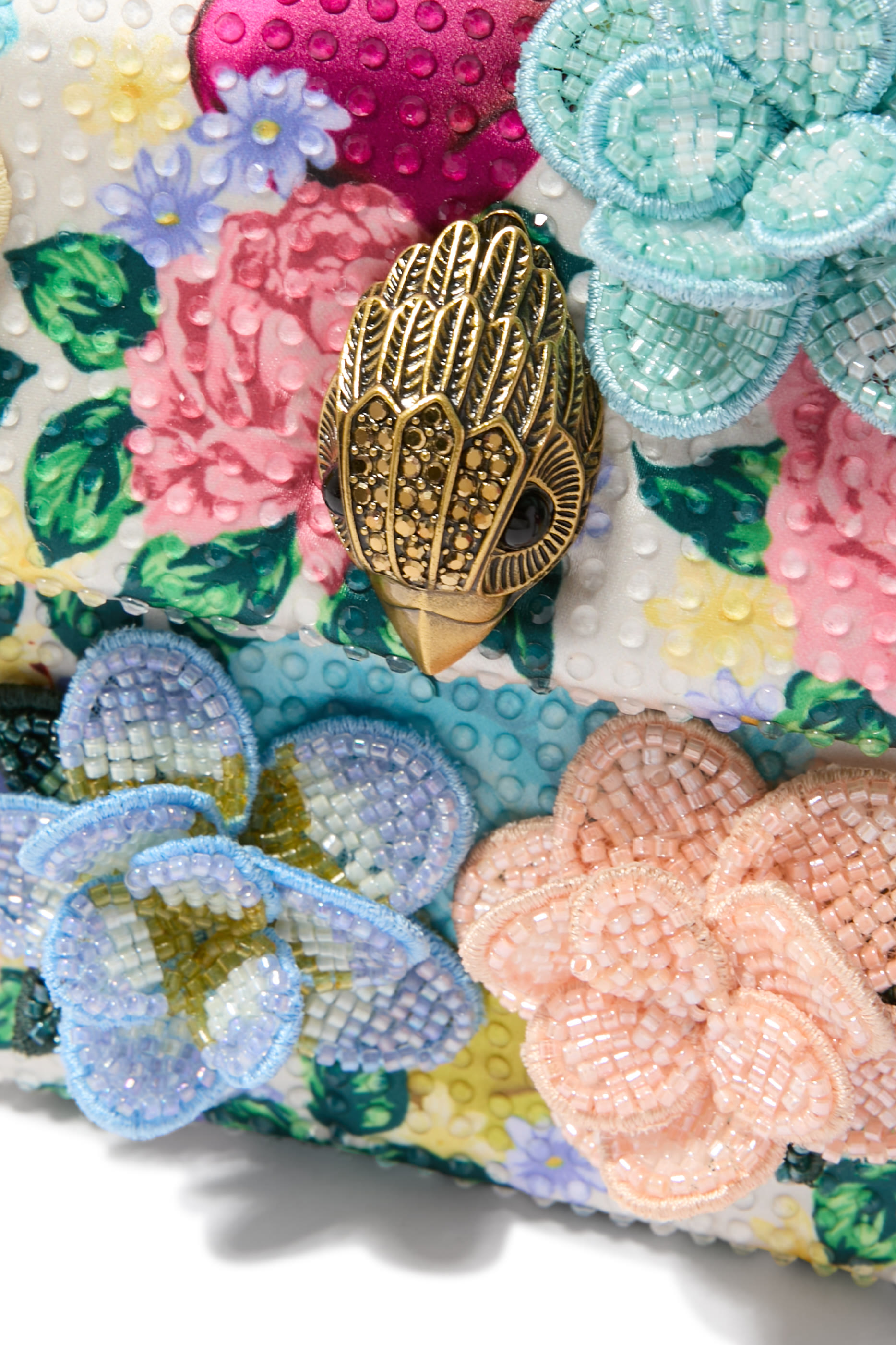 Small Kensington Floral-Appliqu&eacute; Shoulder Bag