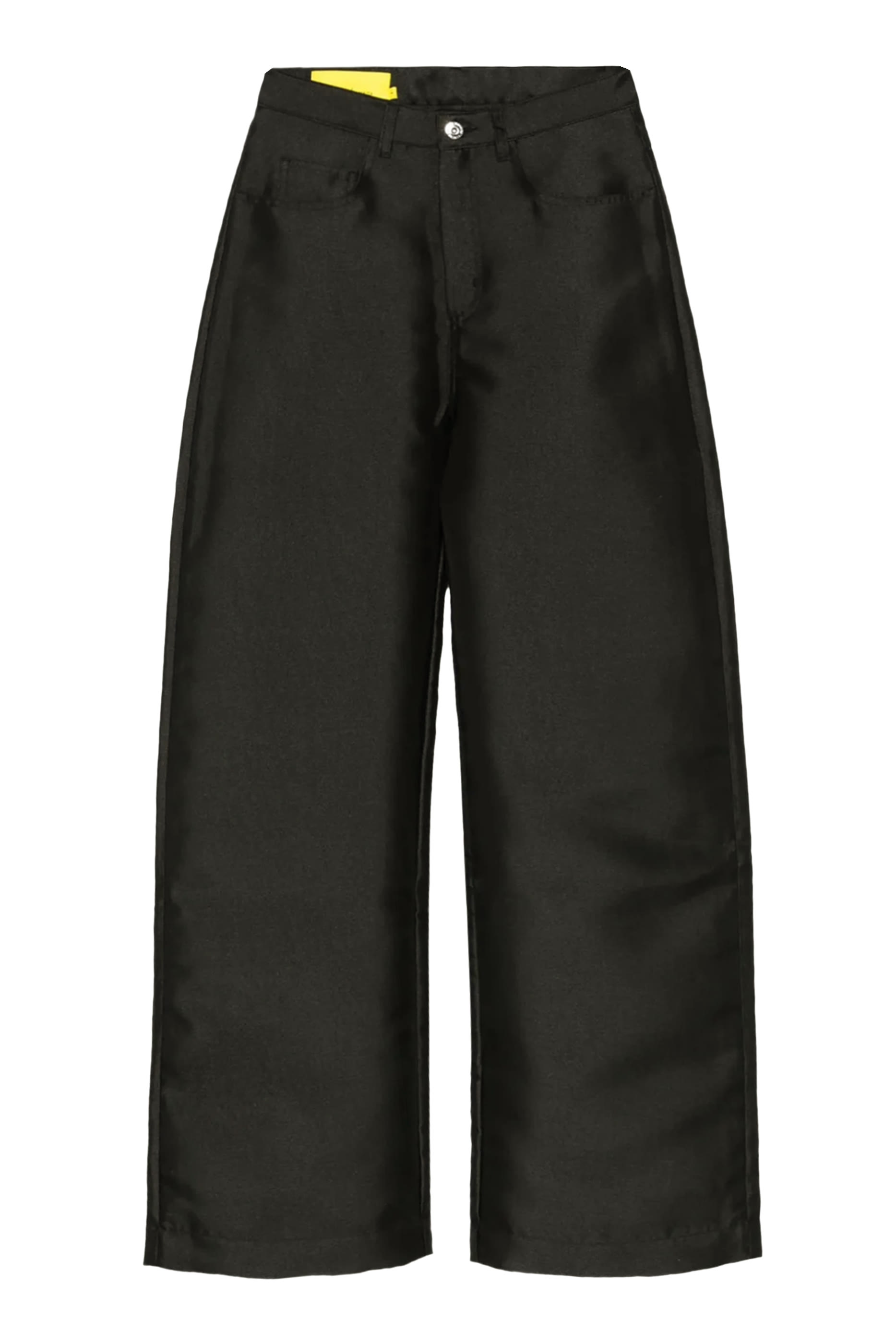 Boyfriend-Style Heavy Satin Trousers