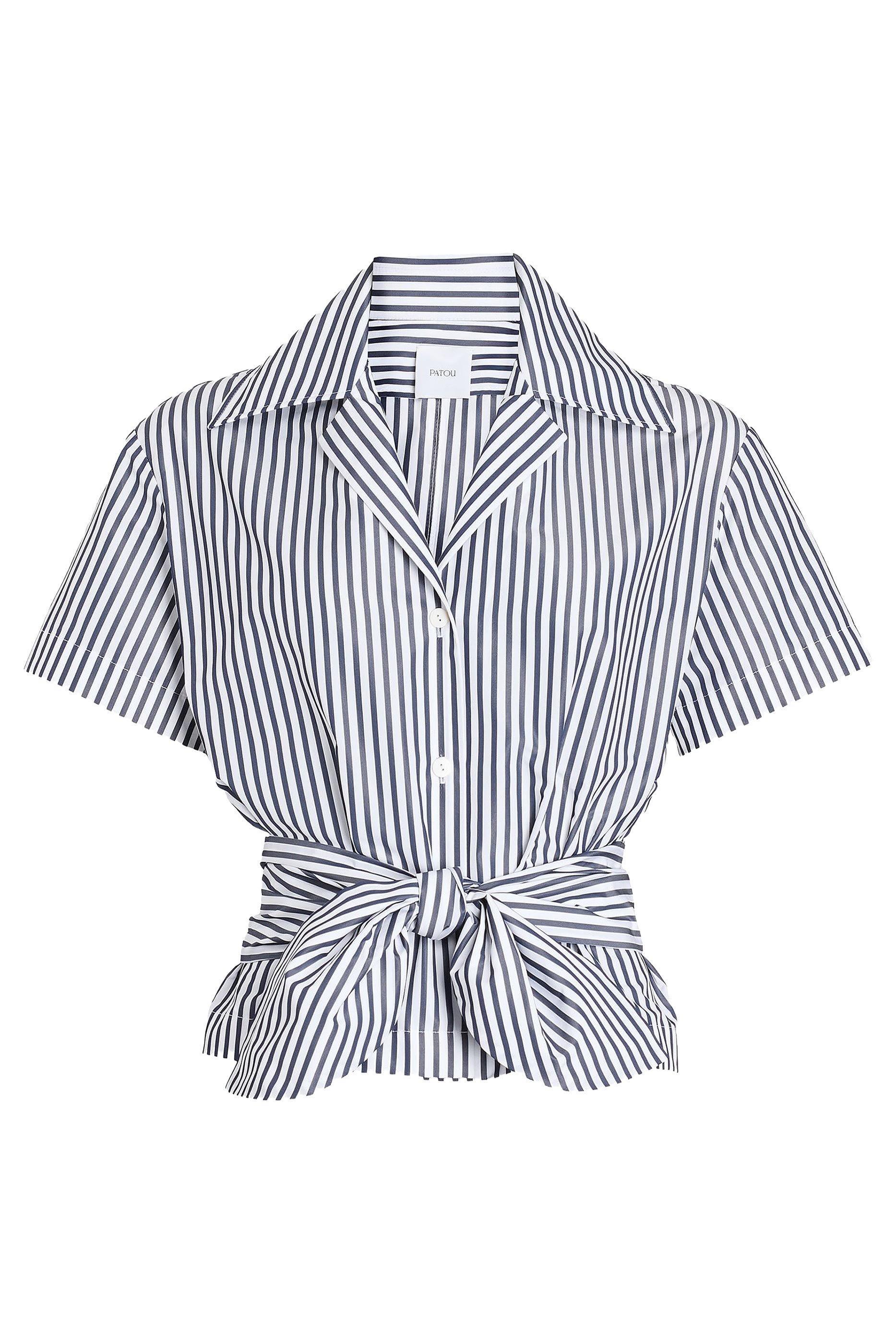  Recycled Faille Knotted Shirt 