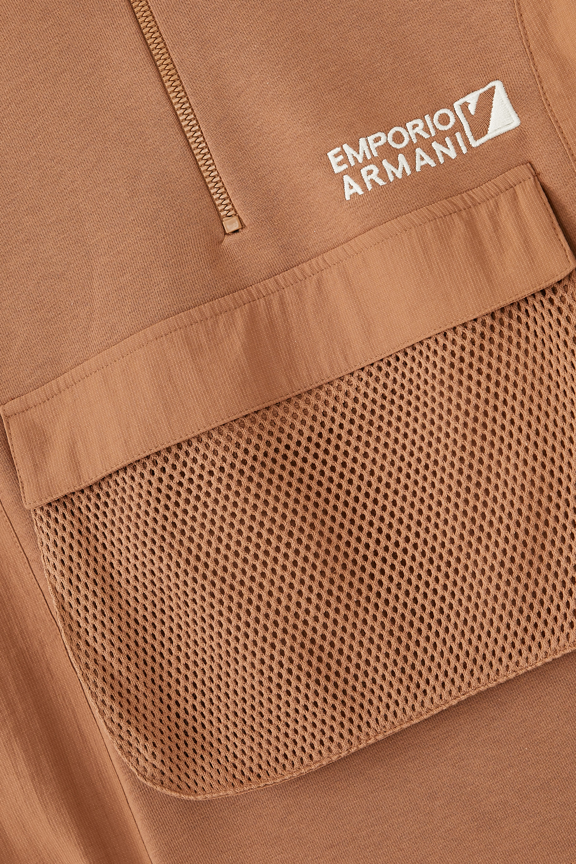 Kids Mock Neck Mesh Sweatshirt