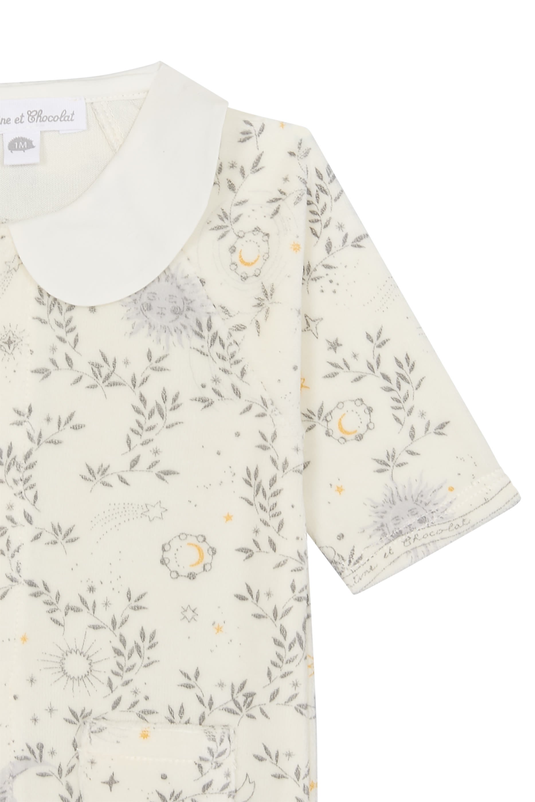  Muslin Collar Printed Pyjama