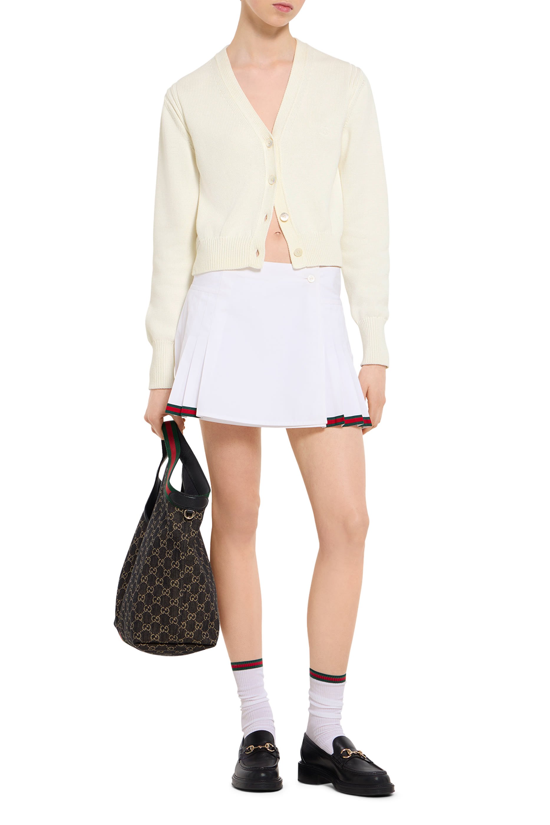 Embroidered Cotton Cardigan