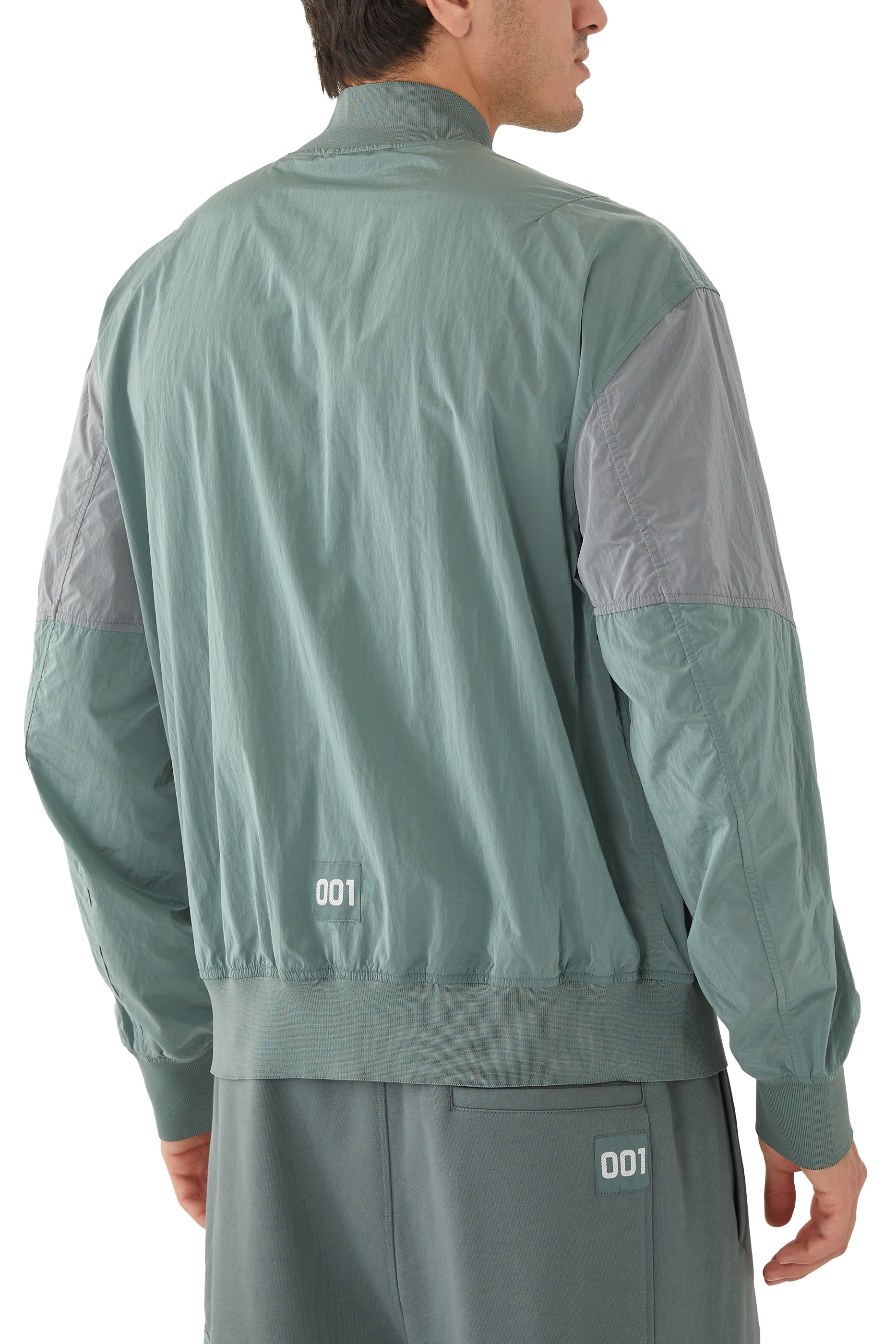 AE Logo Nylon Bomber Jacket