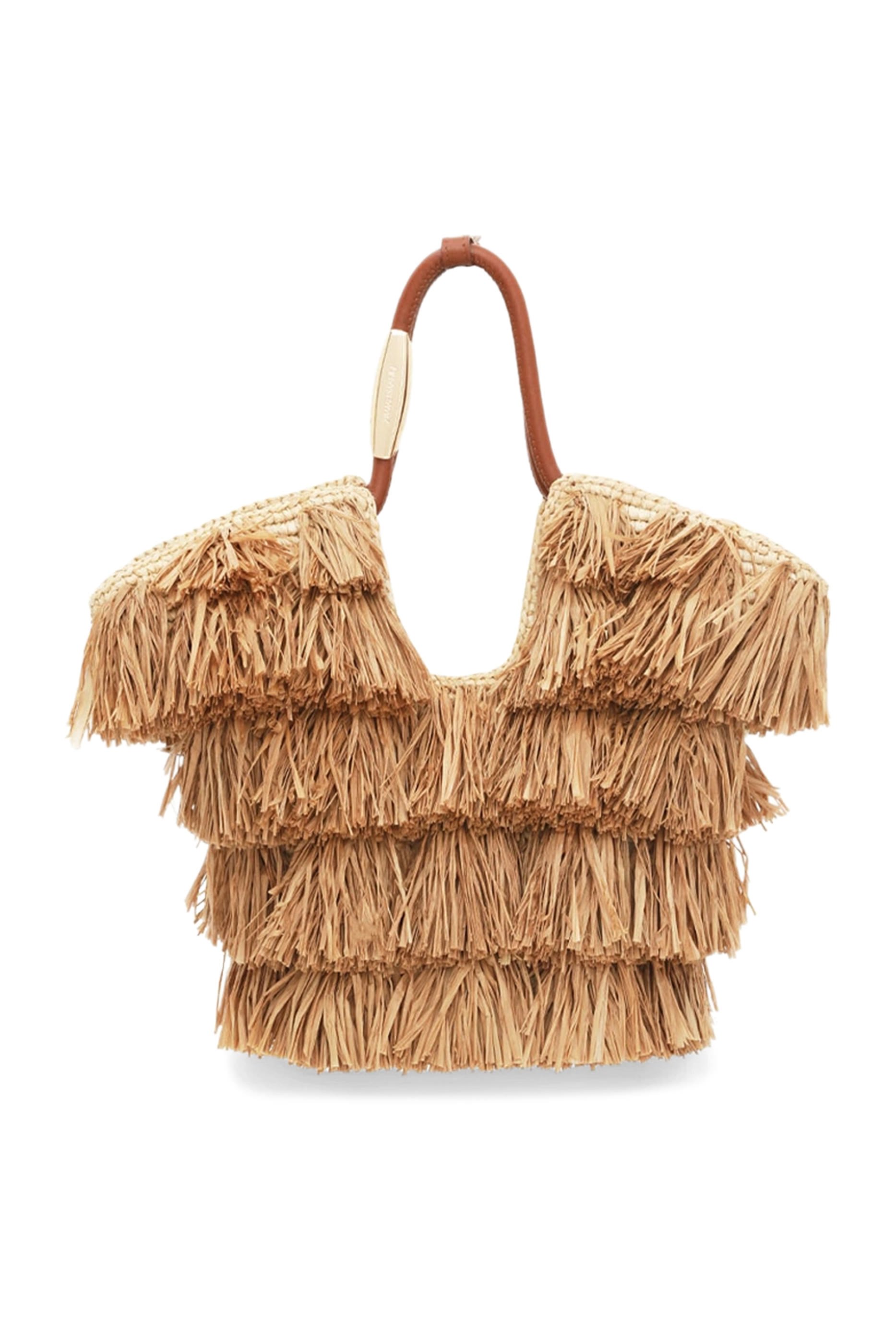 Goldentime Small Fringe Tote Bag