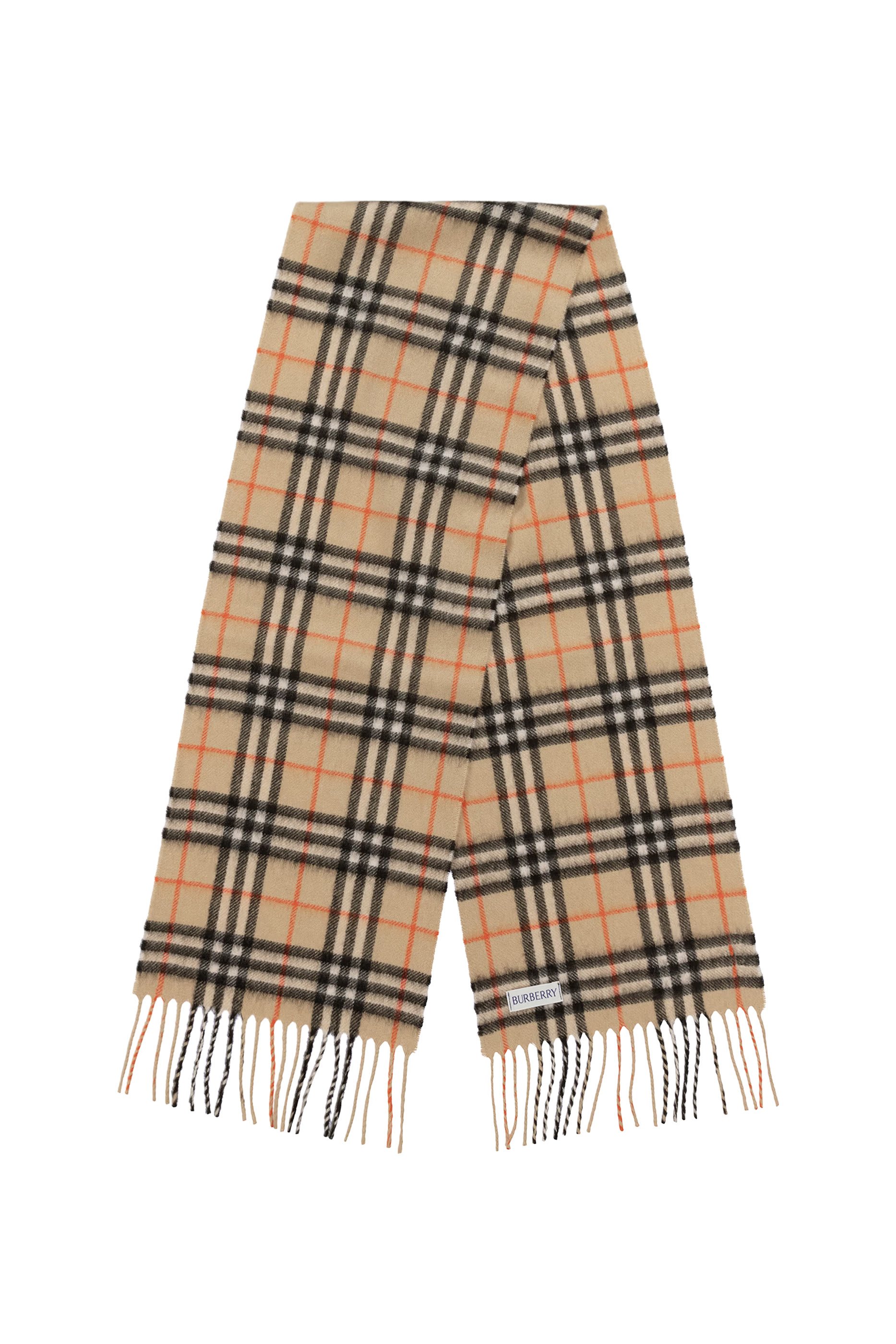 Kids Check Cashmere Scarf 