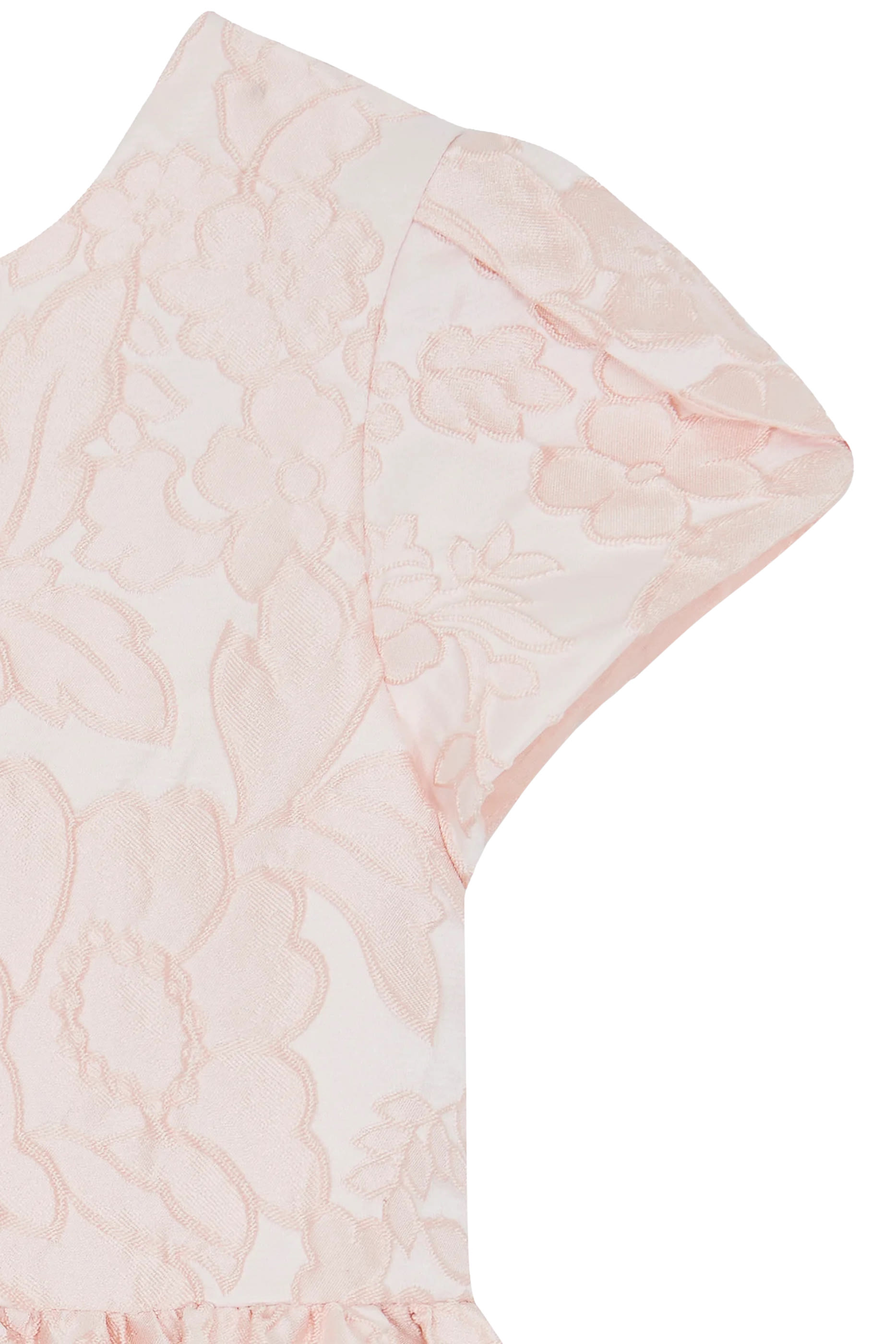 Kids Peony Pearly Floral Embroidery Dress