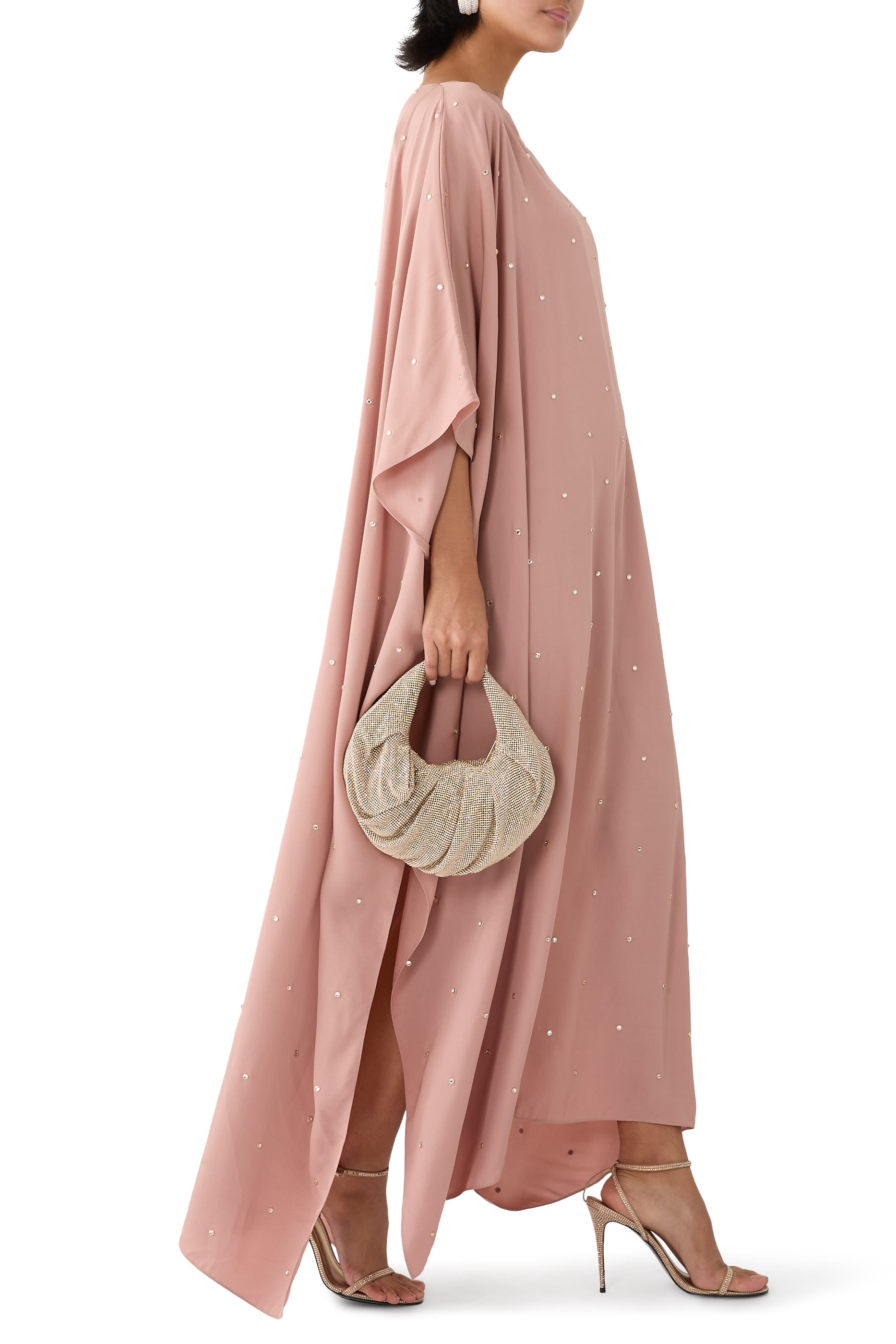 Lead-Free Crystal Kaftan Dress