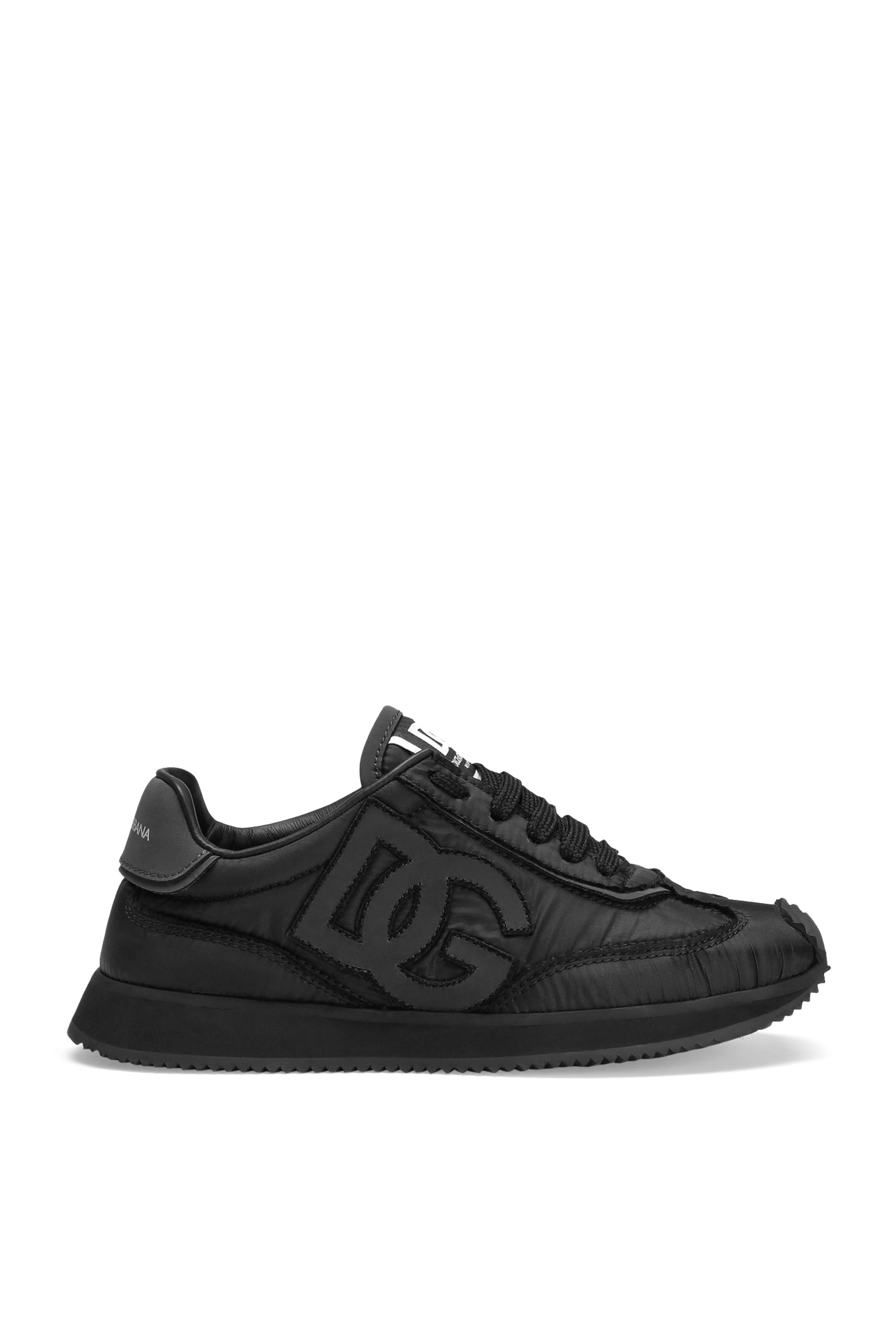 Kids  Nylon and Nappa Calfskin Sneakers