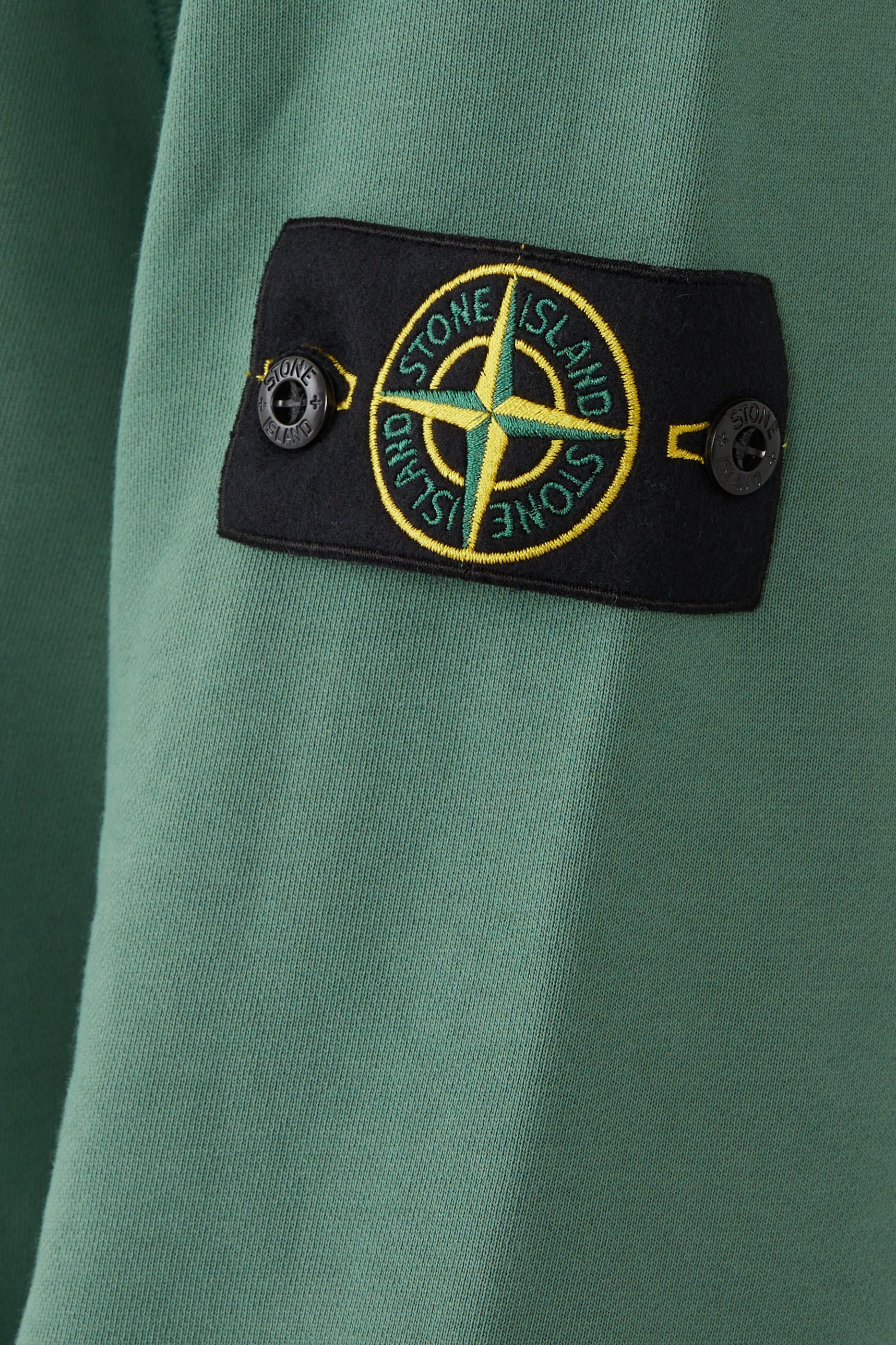 Cotton Hoodie with Logo Patch