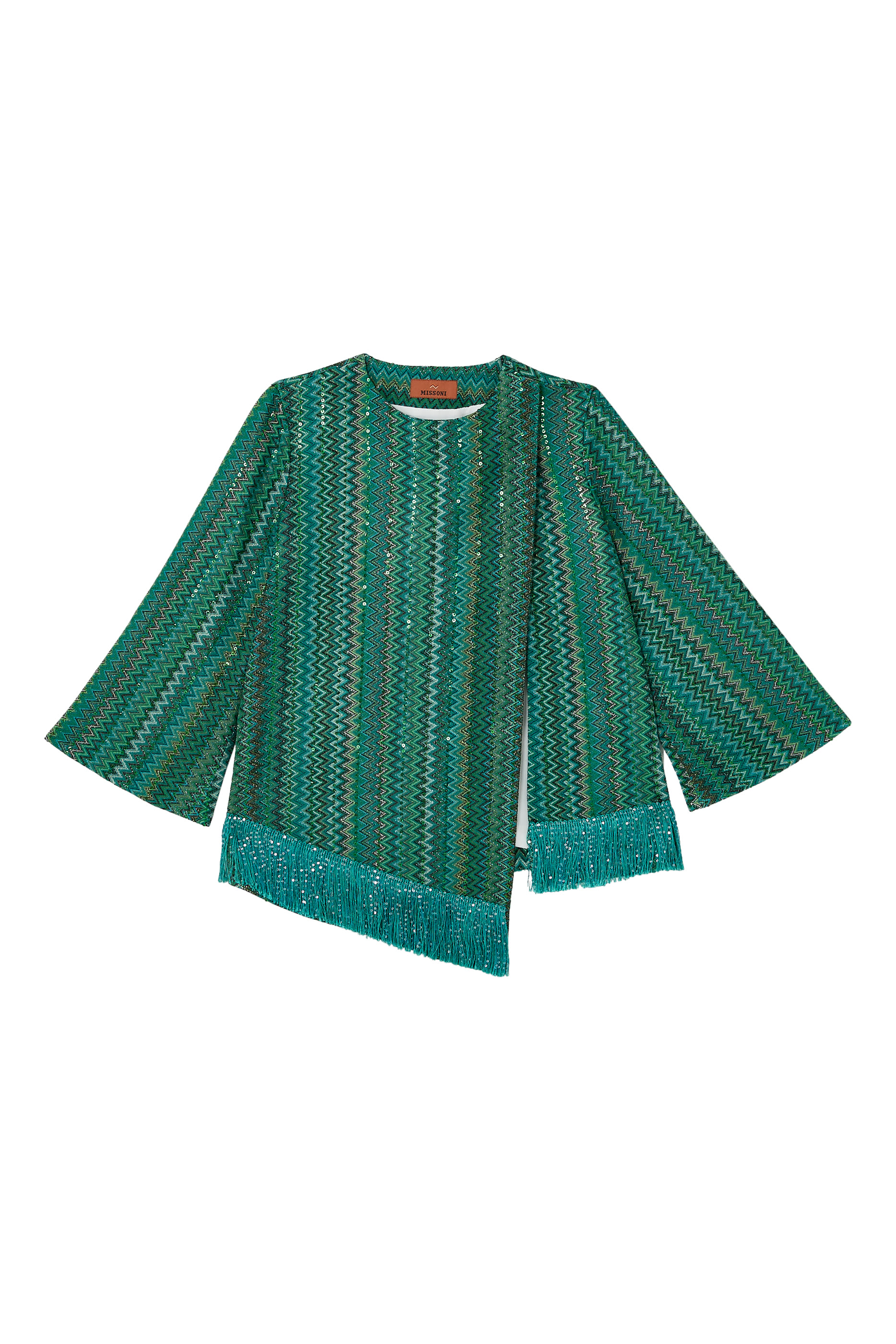 Kids Zigzag Fringed Top
