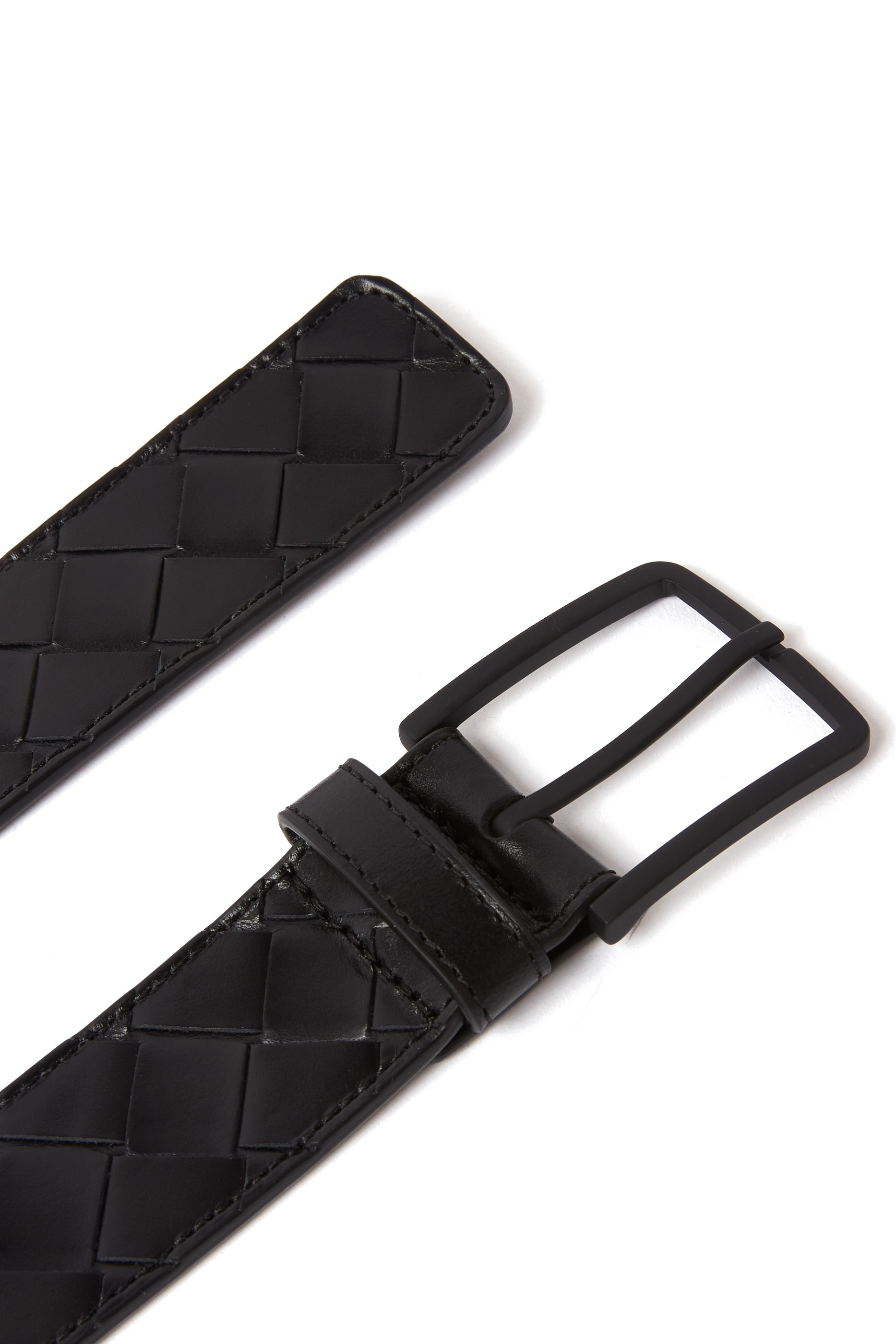 Intrecciato Leather Belt