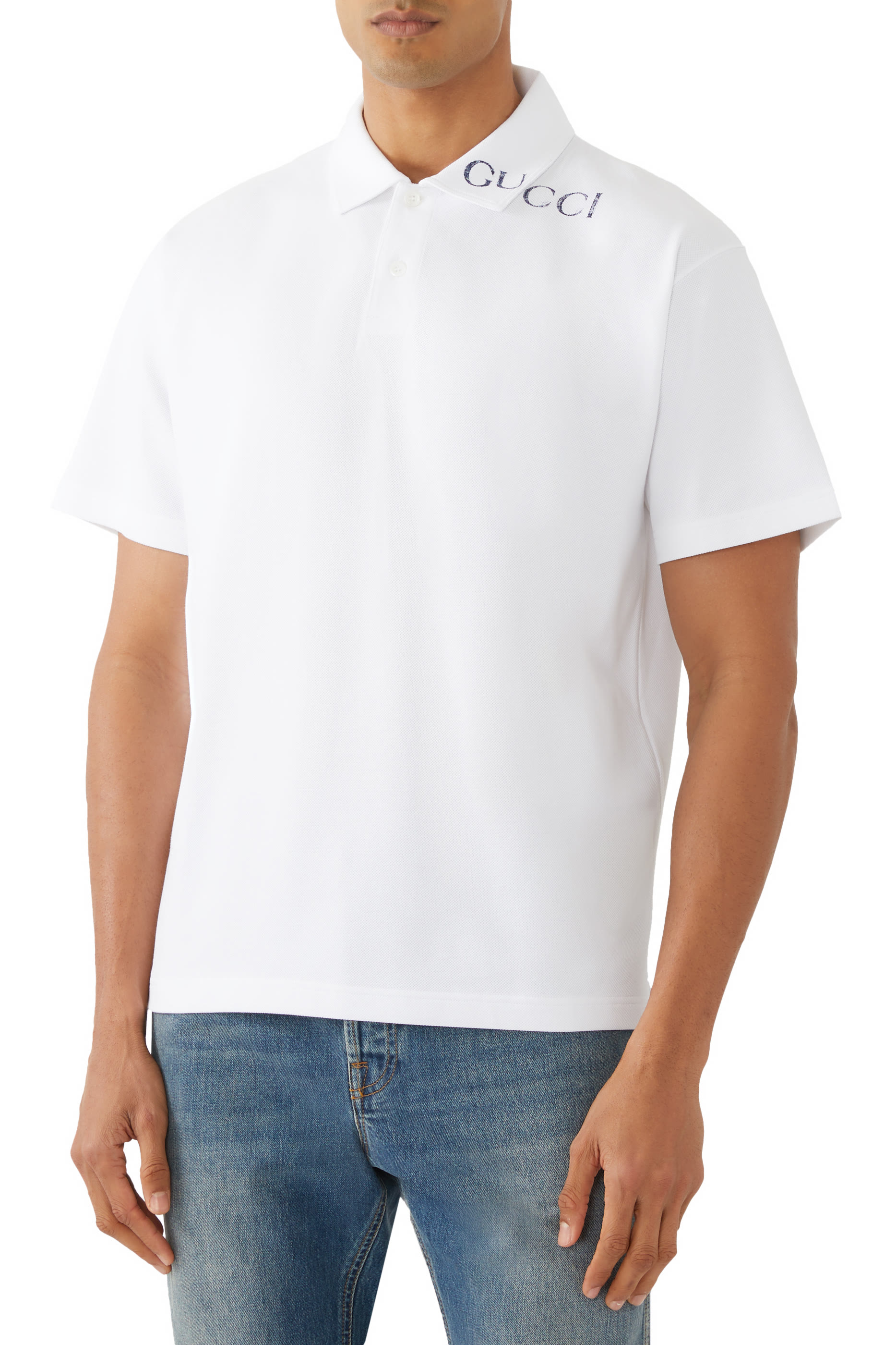 Printed Cotton Polo Shirt