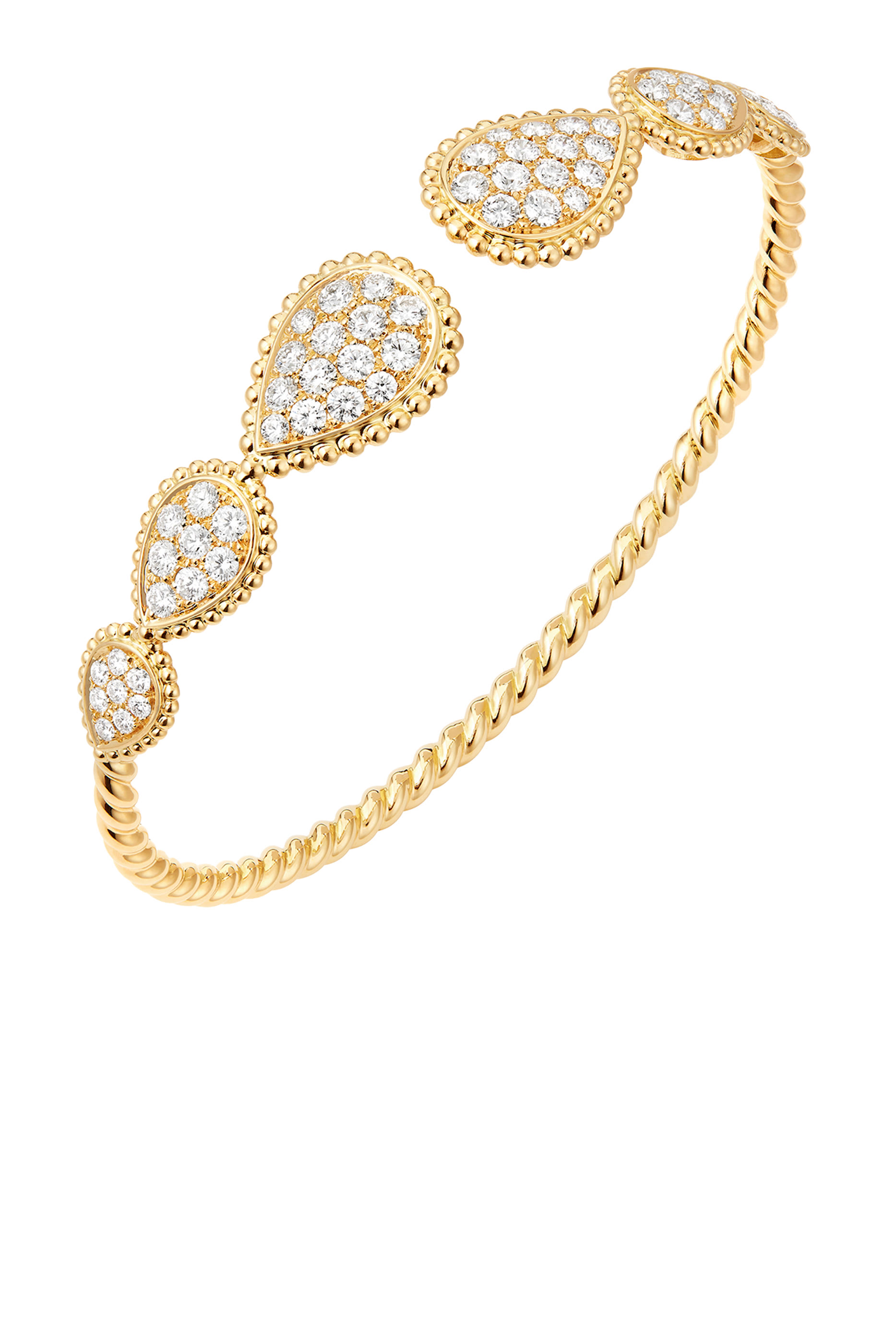 Serpent Boh&egrave;me Multi Motifs Bracelet, 18K Yellow Gold & Diamonds