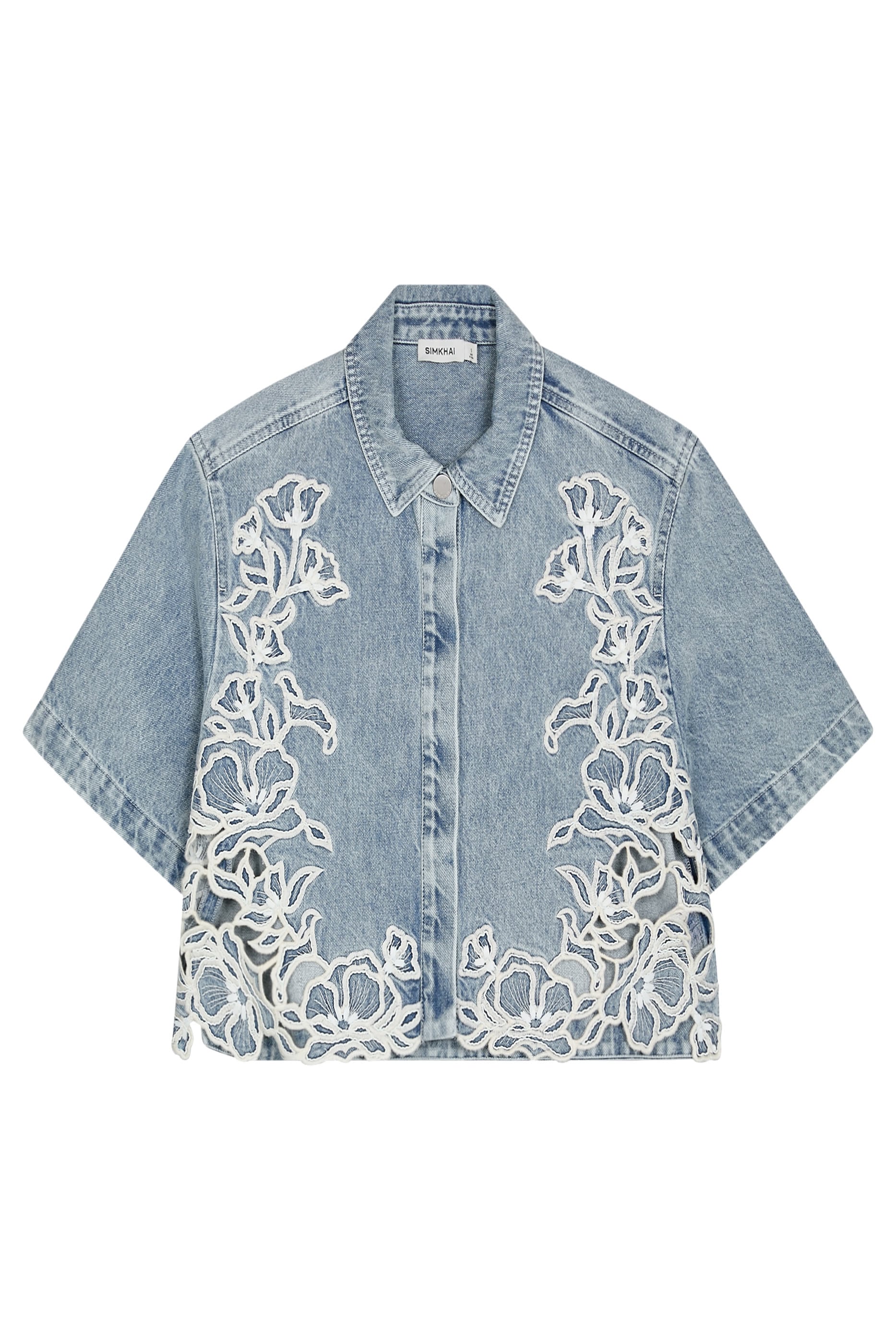Albaine Embroidered Denim Shirt 