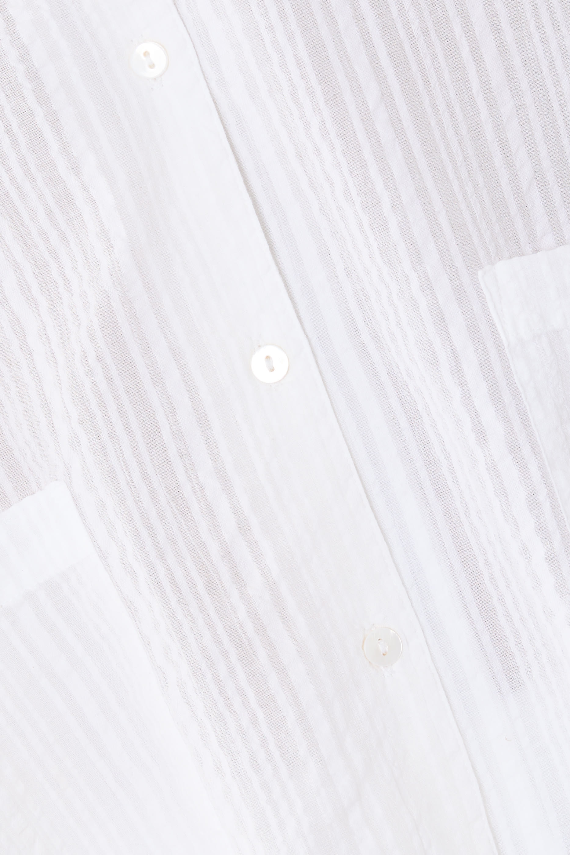 Cotton Seersucker Drop Shoulder Pajama Set