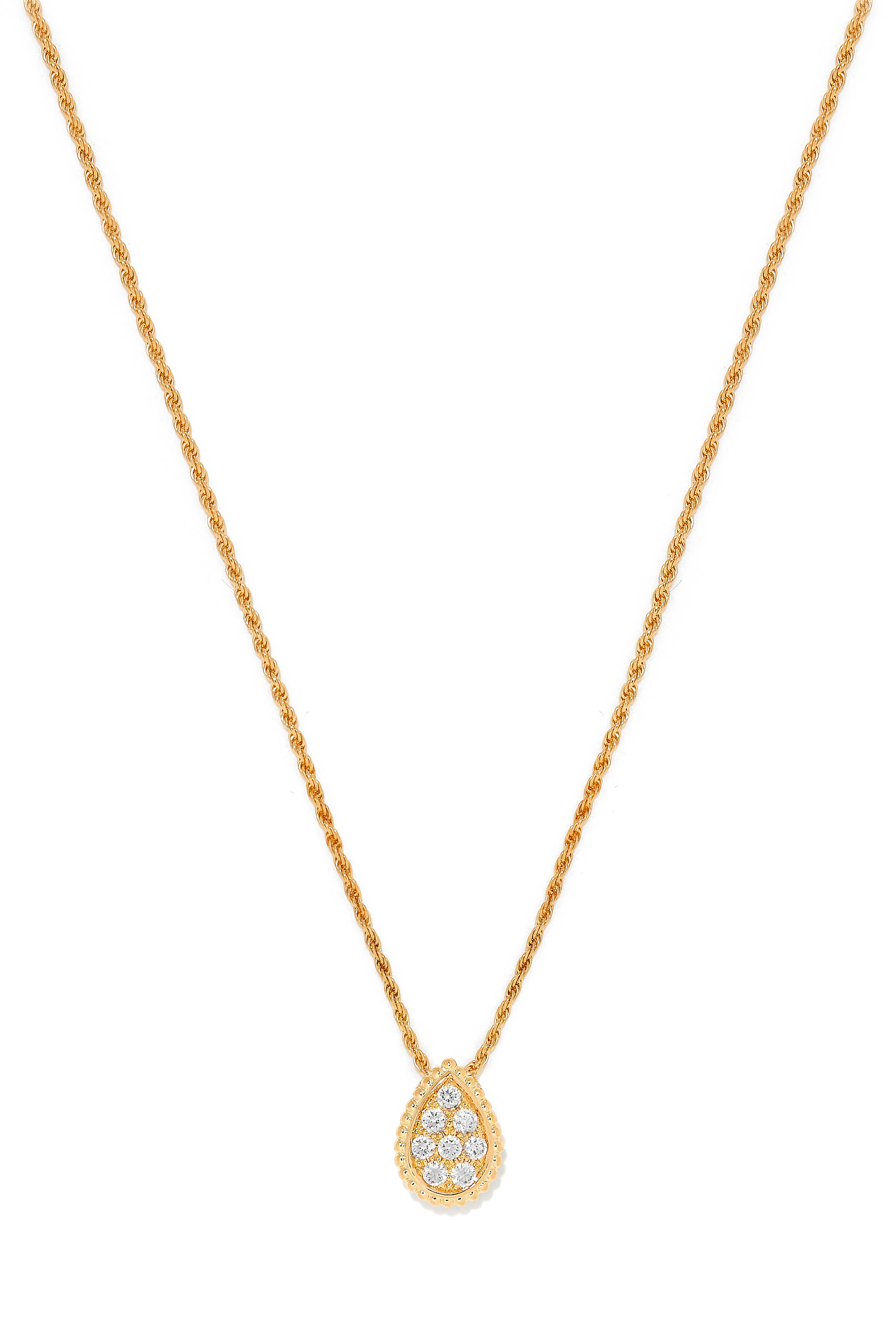 Serpent Boh&egrave;me S Motif Pendant, Paved with Diamonds