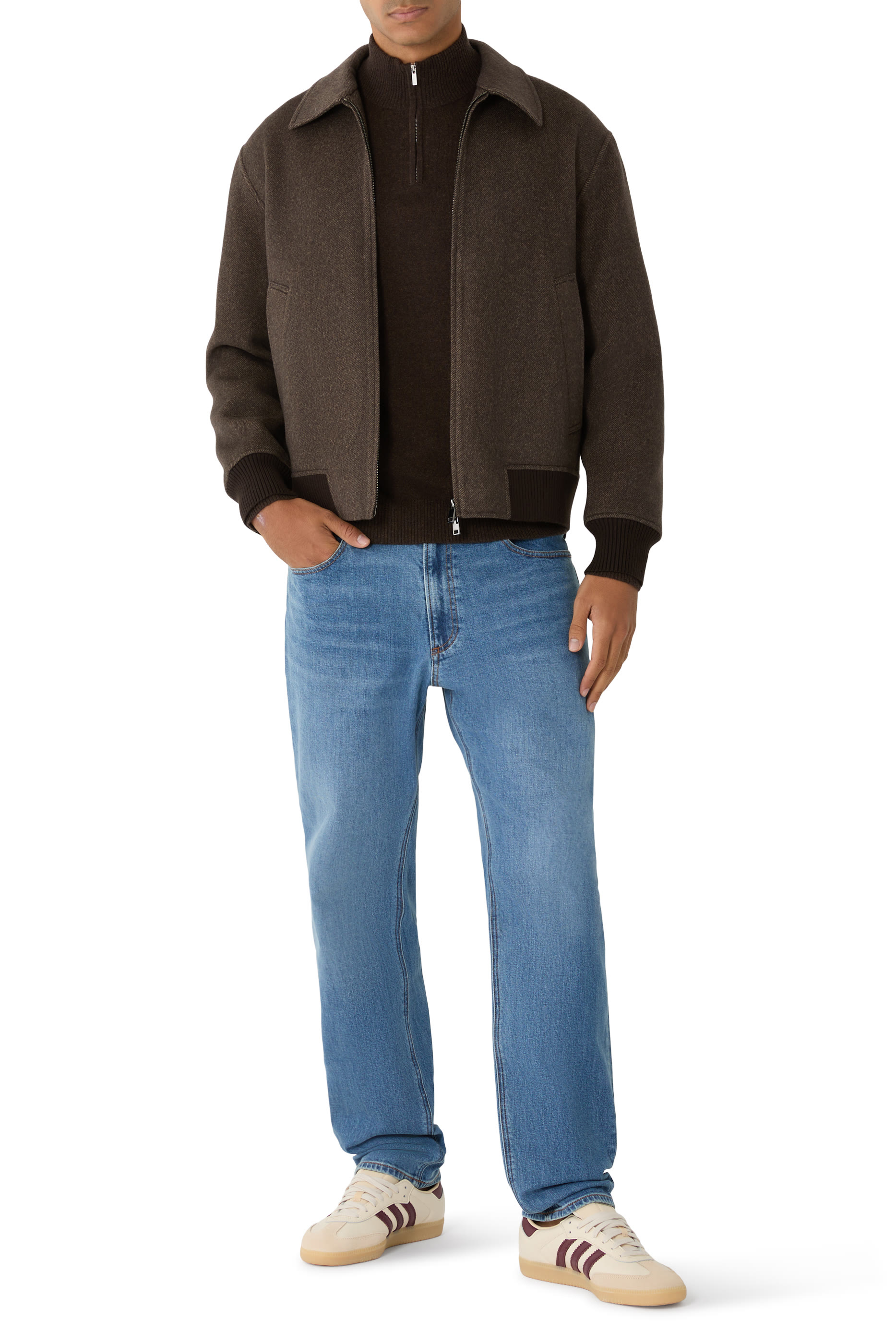  Hilles Quarter-Zip Sweater in Cashmere