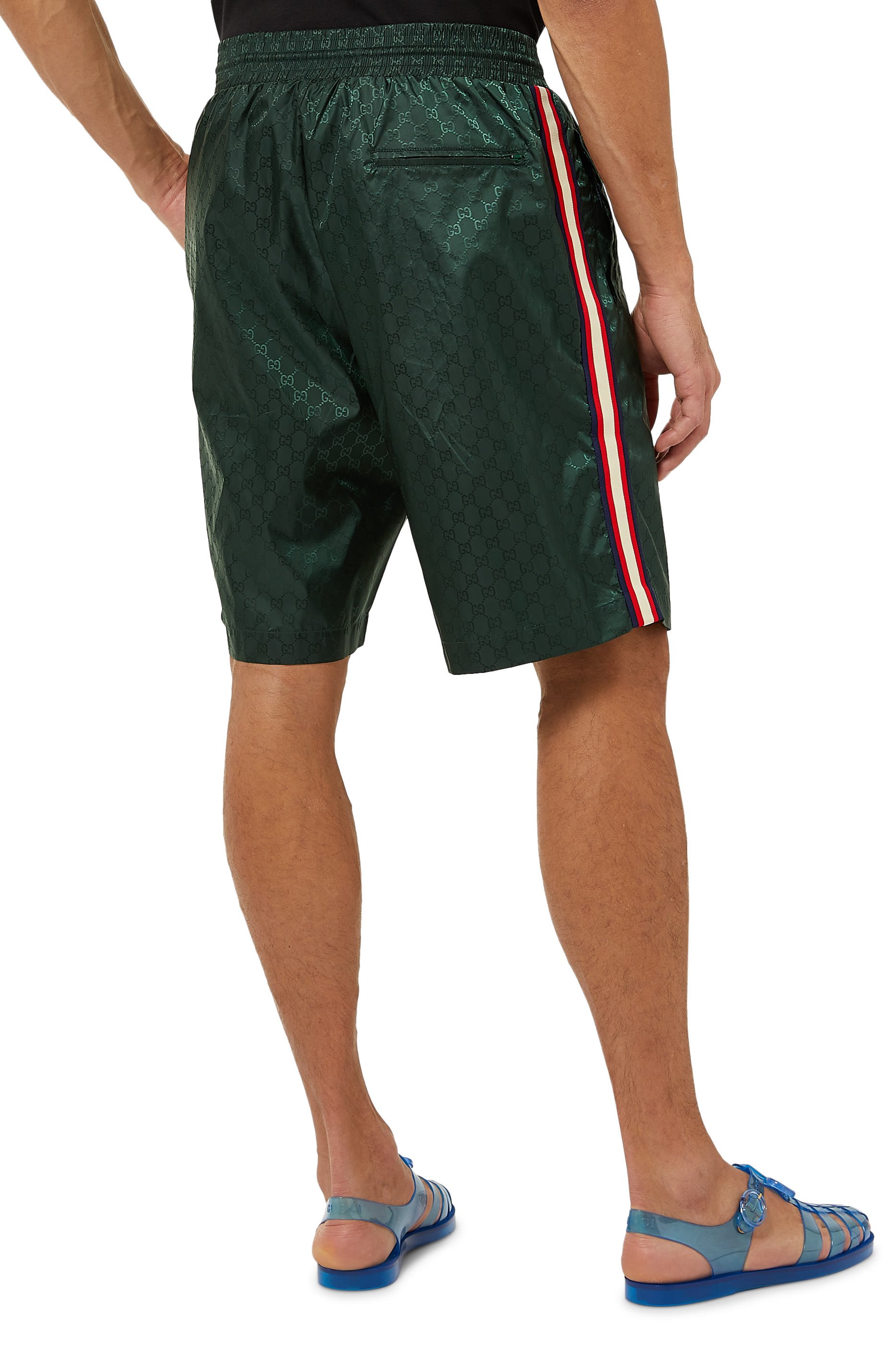 GG Nylon Jacquard Swim Shorts