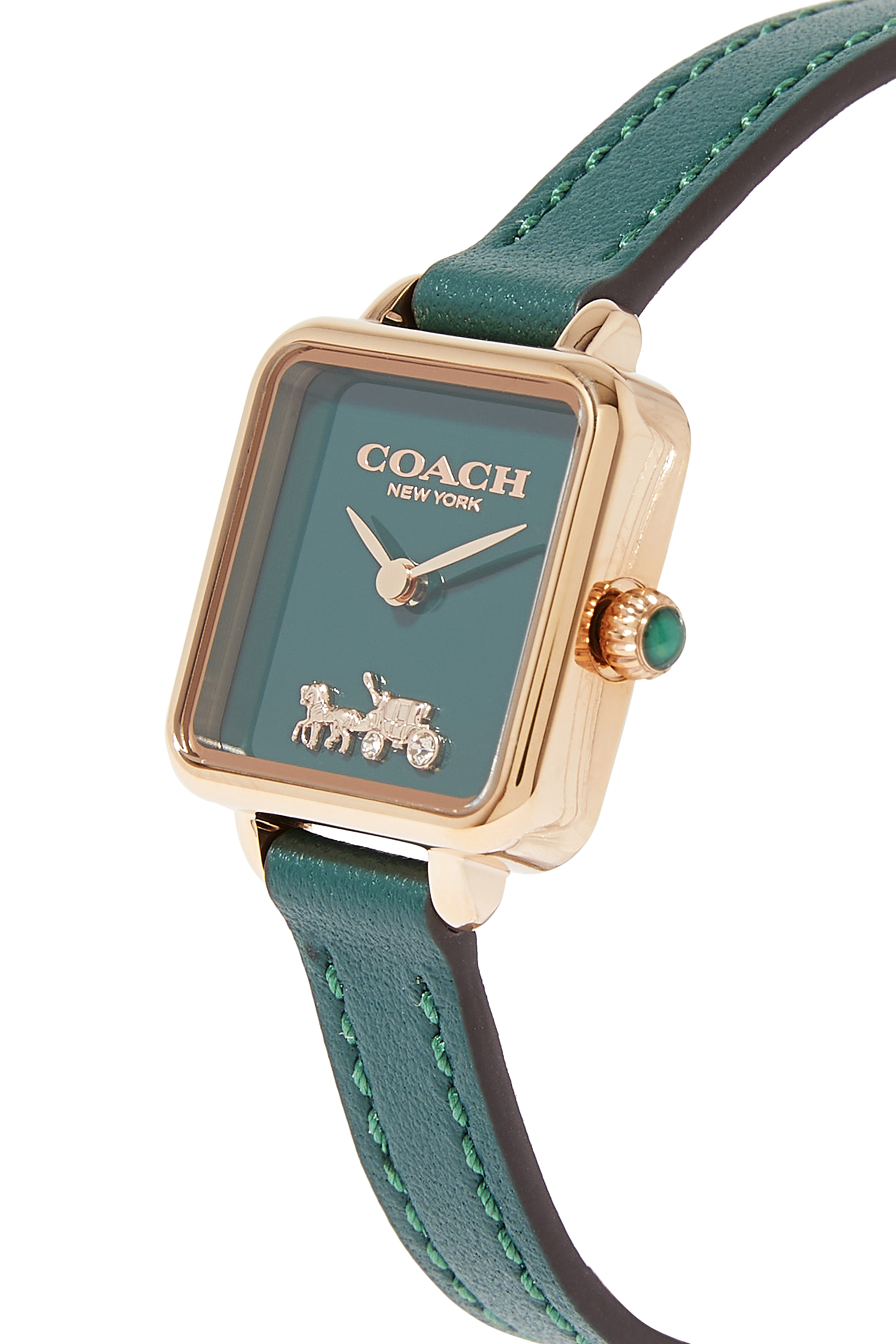 Cass 22mm Leather Strap Watch