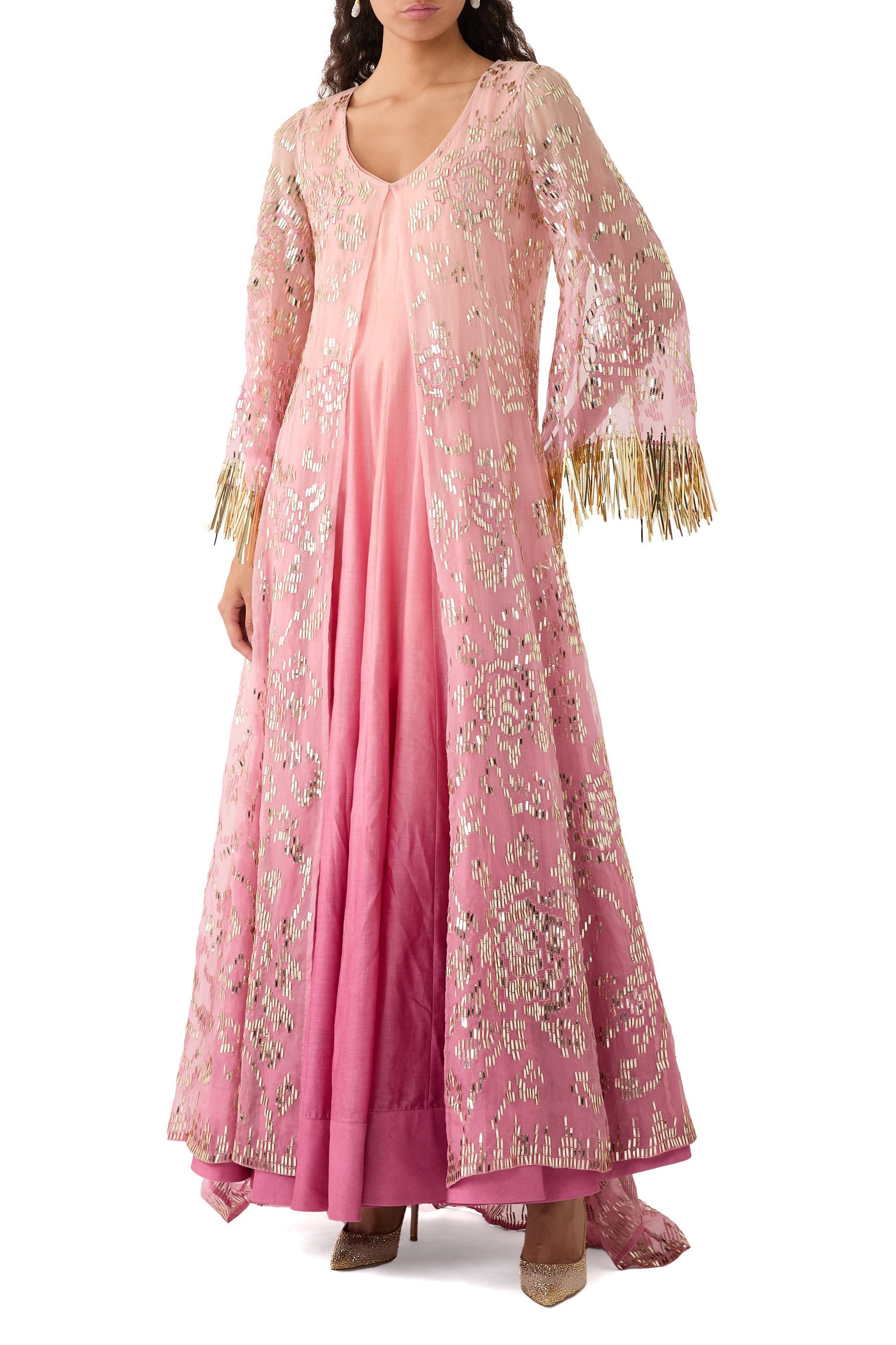 Dress with Crystals Embellished Jacket