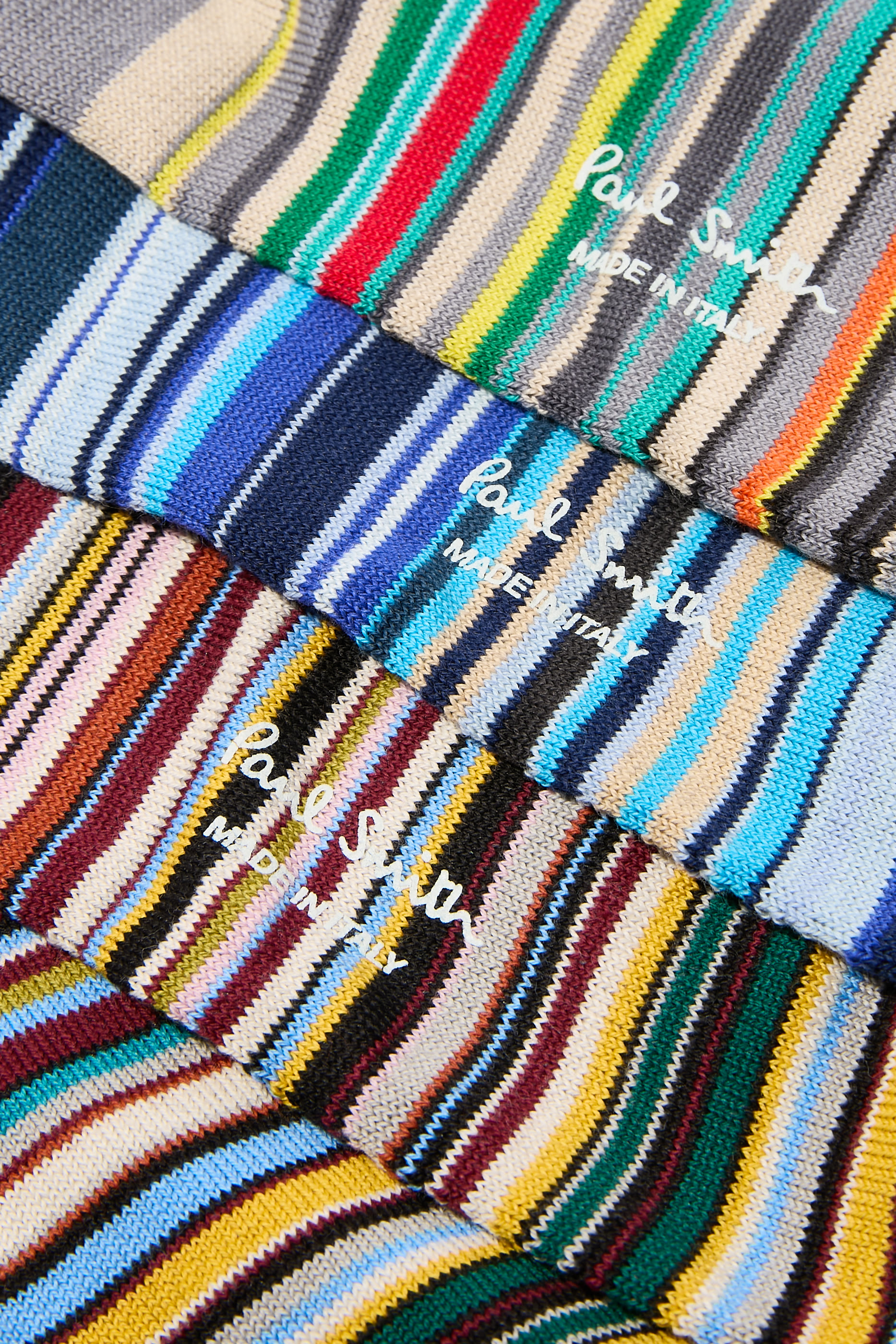 Stripes Cotton-Blend Socks, Set of 3