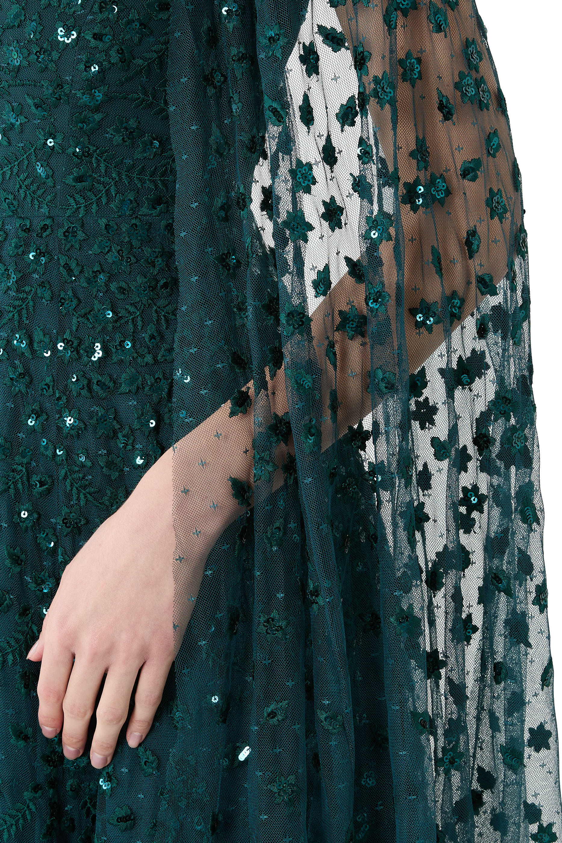 Clover Cape Sleeve Ankle Gown